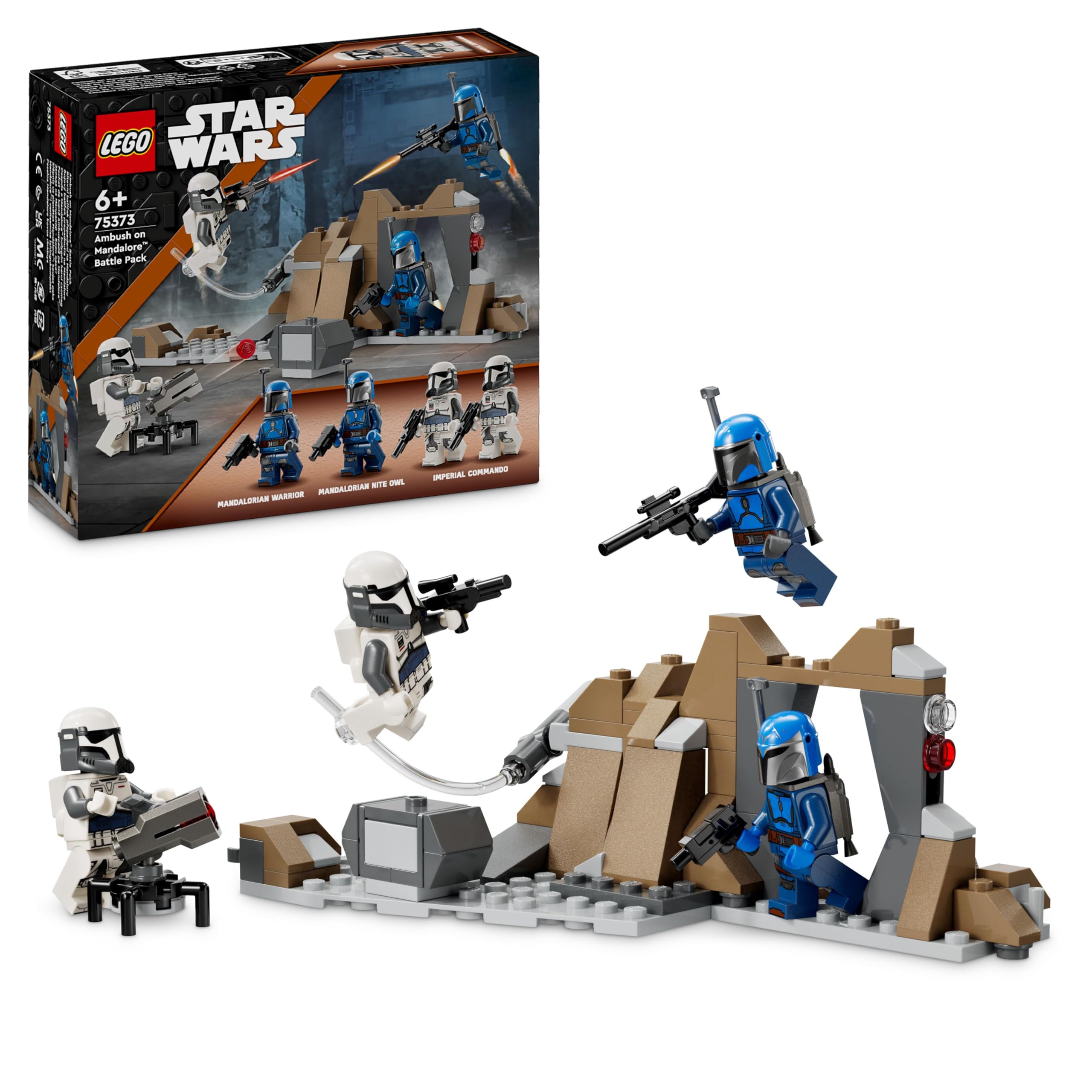 LEGO Star Wars 75373 Ambush on Mandalore Battle Pack | Ages 6+ | 4 Minifigures