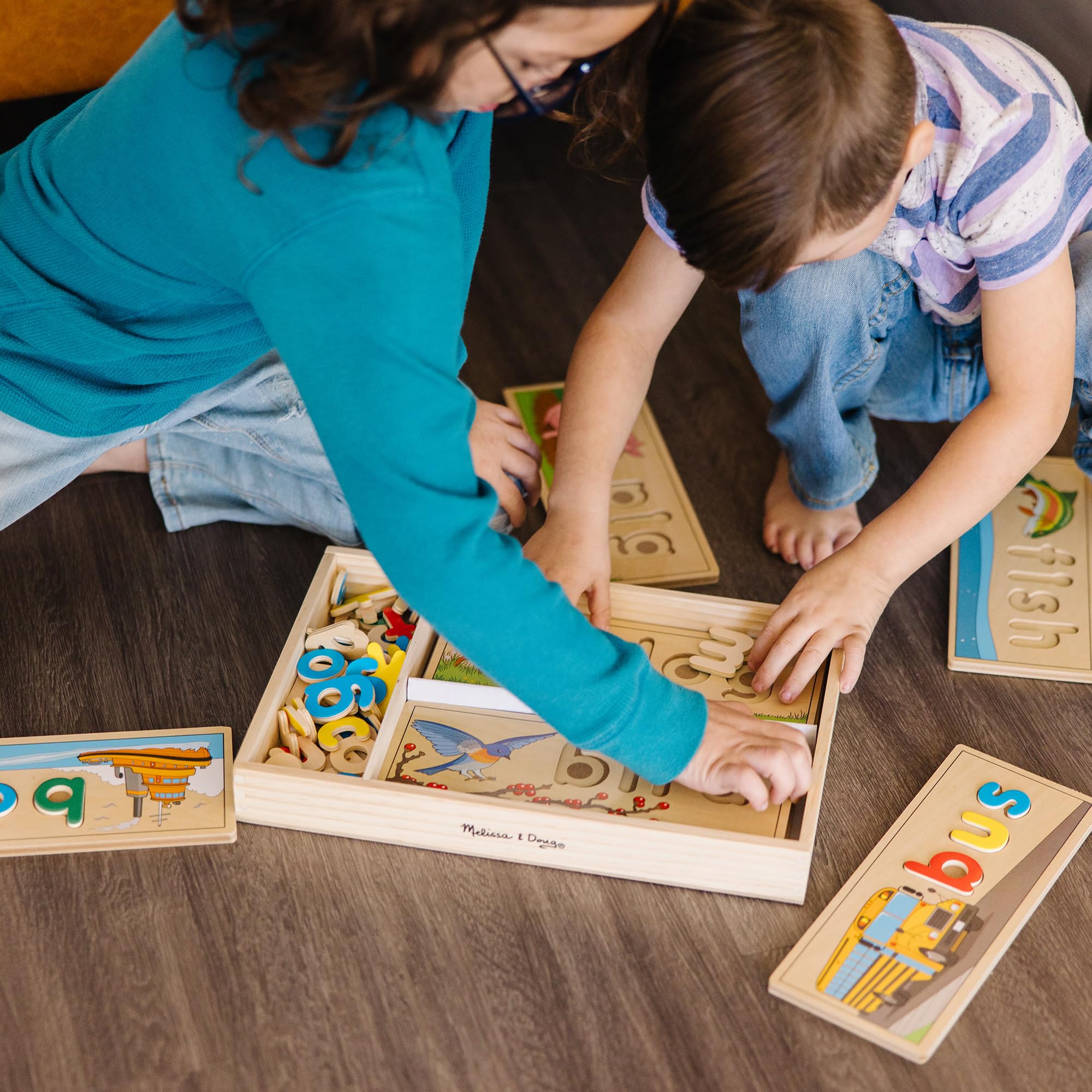 Melissa & Doug See & Spell Wooden Puzzle - Educational Learning Toy for Kids 4-6 13