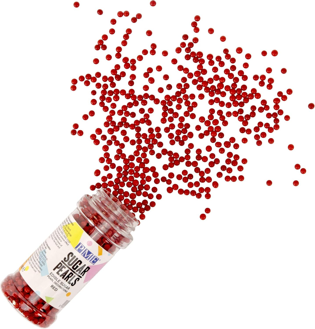 PME Sugar Pearls - Red 100 g