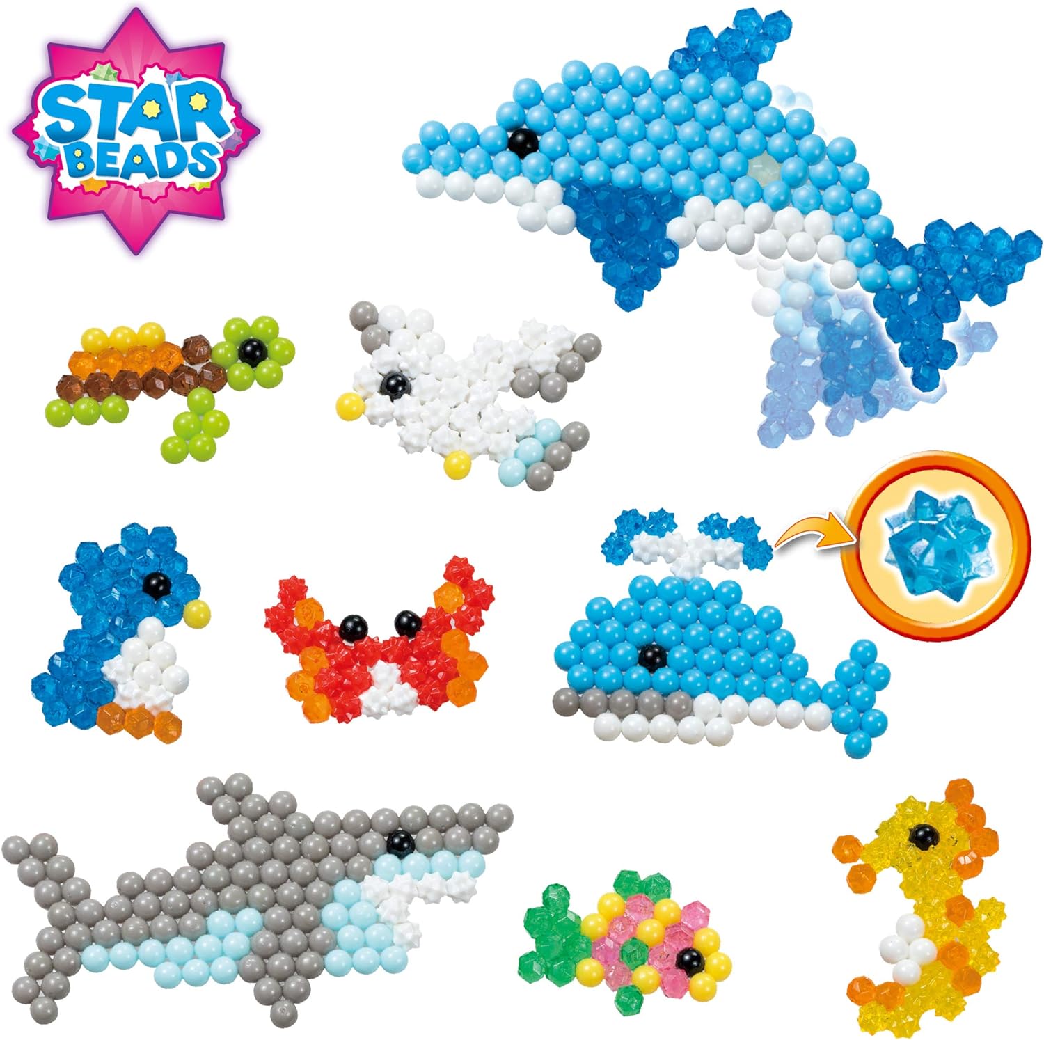 Aquabeads Ocean Life Pack - 600+ Bead Art Craft Set for Kids 4+ 3