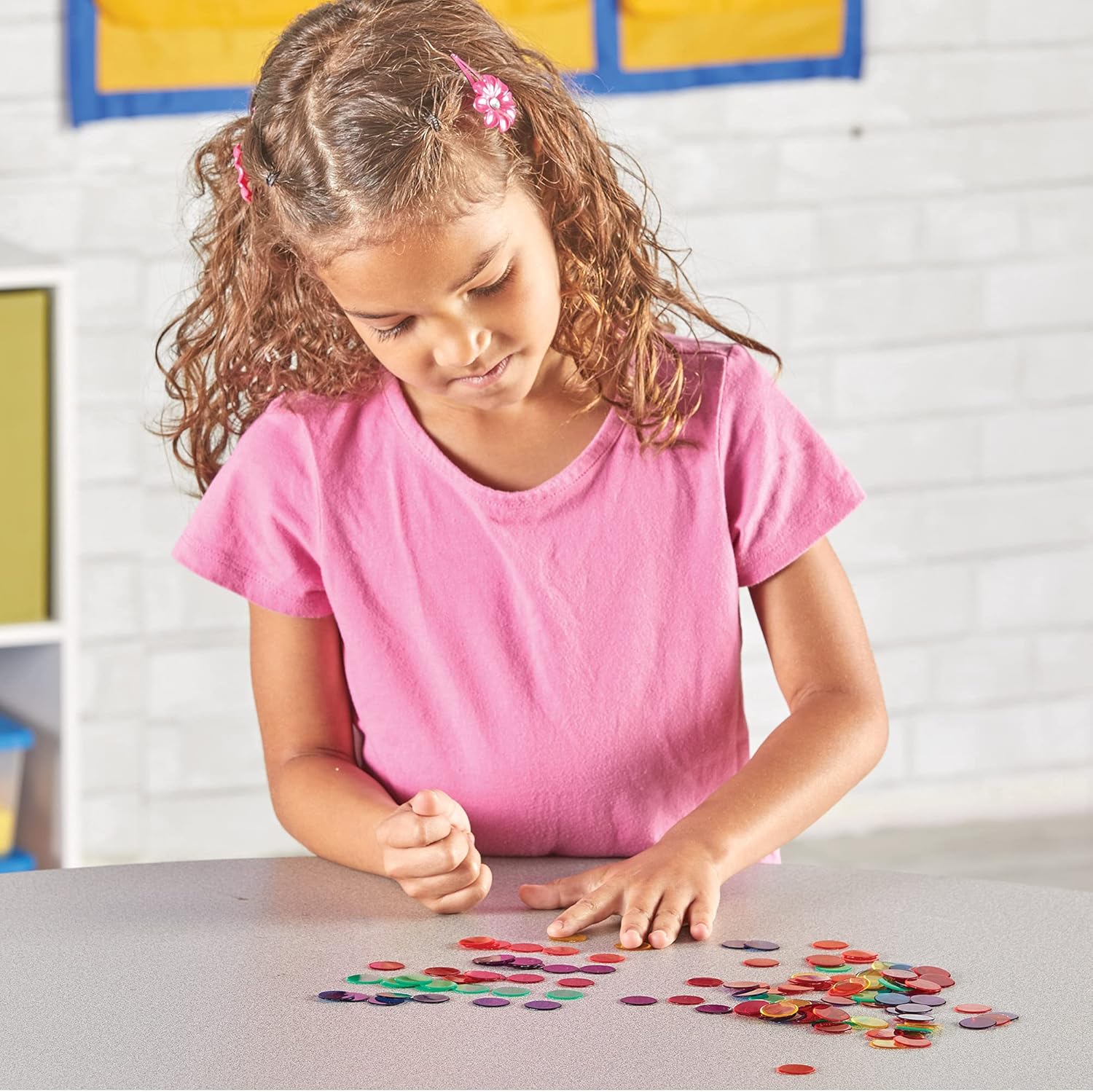 Learning Resources Transparent Count游戏副本 (6 Colors) - 250pcs Educational Math Counters 8