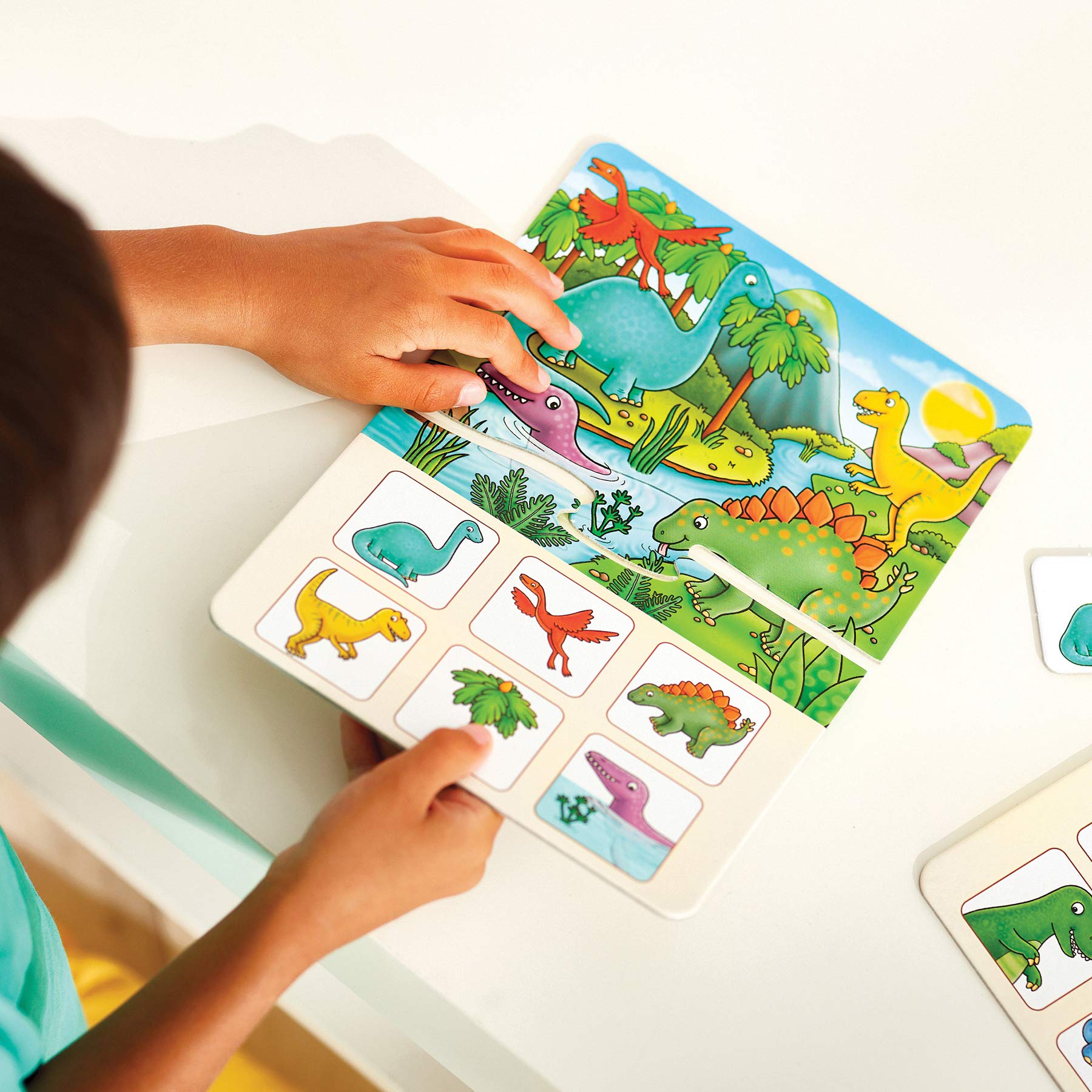 Orchard Toys Dinosaur Lotto Game - Ages 3-7 | Multicoloured | Recycled Cardboard