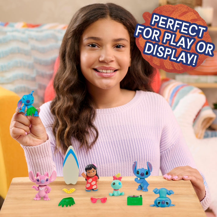 Just Play Disney Lilo & Stitch - 11-Piece Collectible Figure Set with Accessories