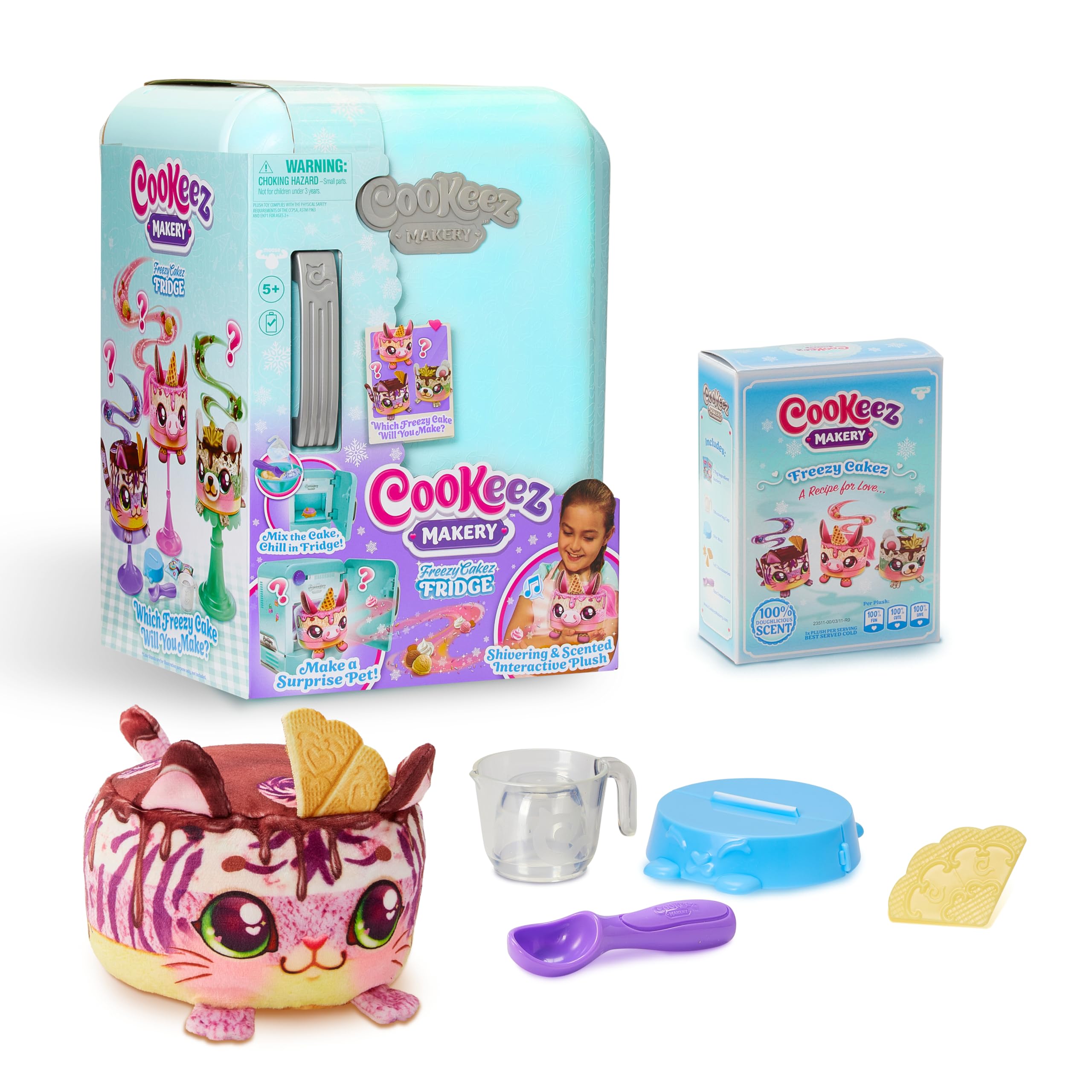 Cookeez Makery Freezy Cakez - Mix & Decorate Interactive Plush Playset for Kids 5-12 1