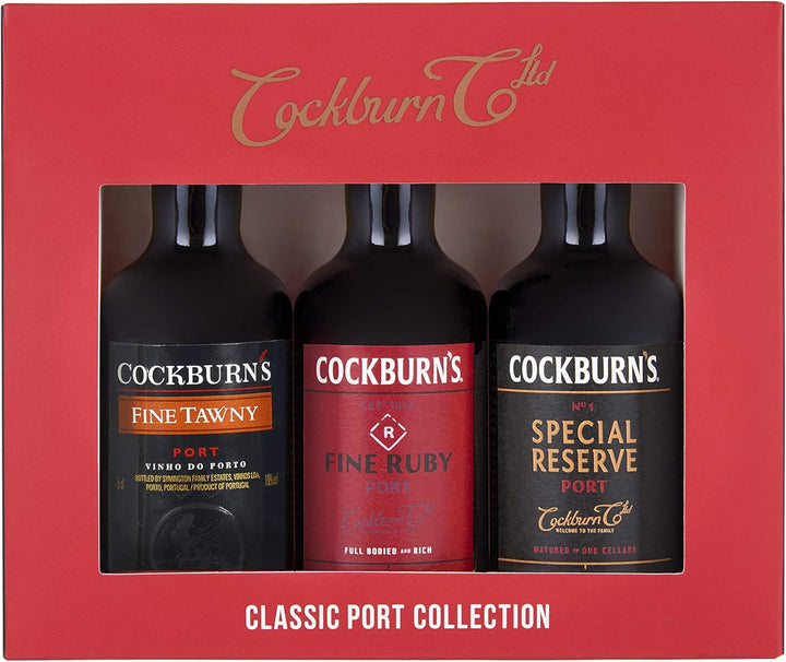 Cockburns Classic Port Selection Gift Pack, 3 x 50ml