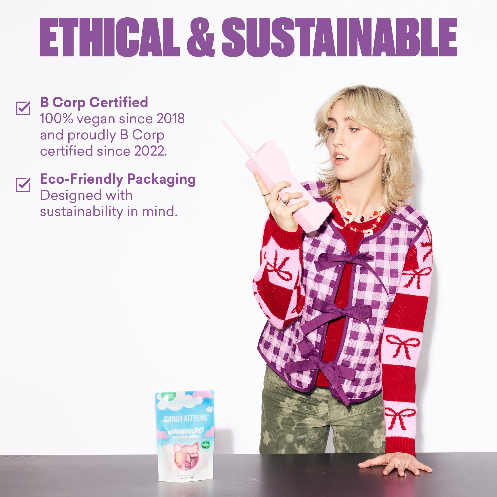 CANDY KITTENS Vegan Sweets FAN’S FAVOURITE Selection - 5 x 140g Bundle | 3 Flavours 5