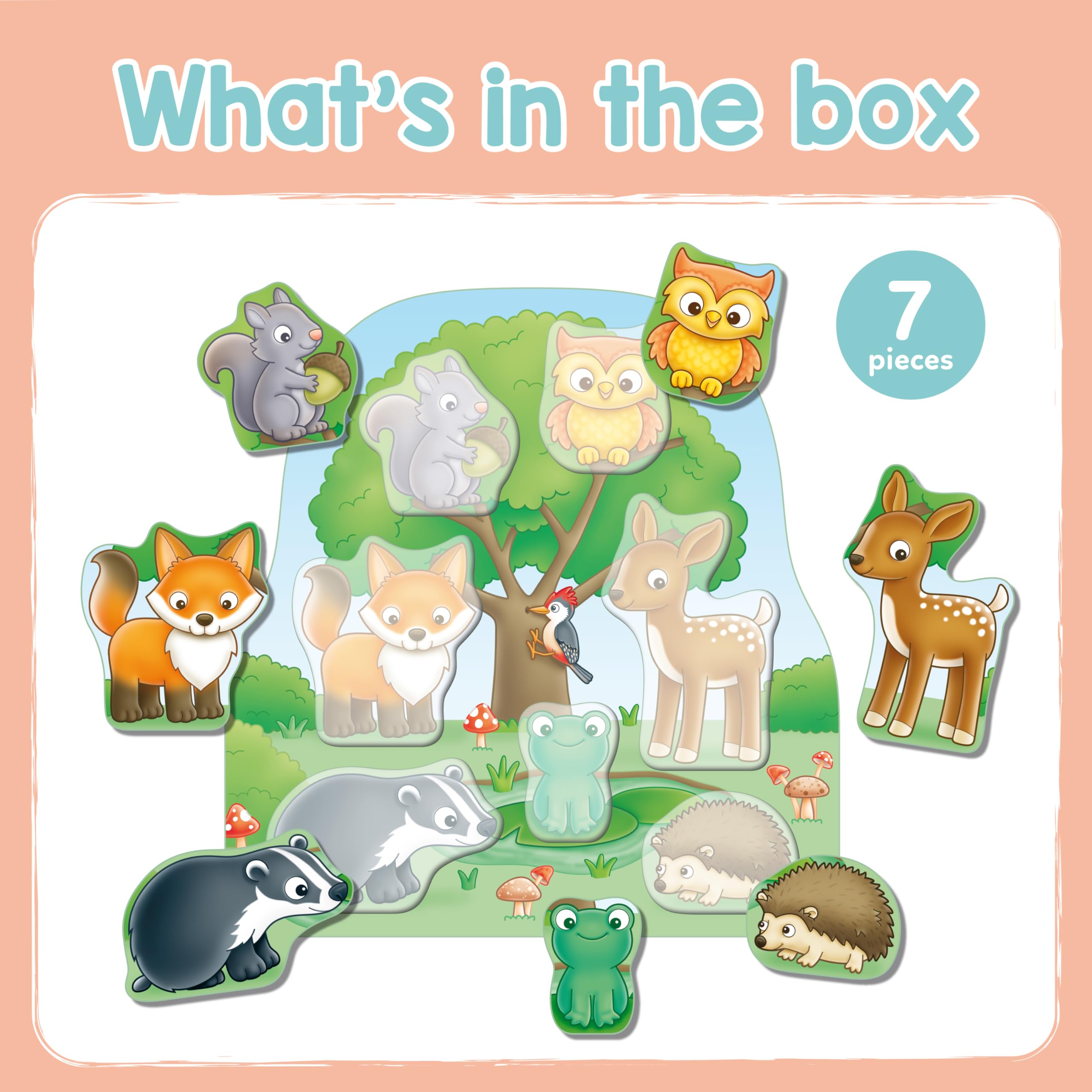 Orchard Toys Woodland Chunky Wooden Puzzle for Toddlers 12 Months+ 4