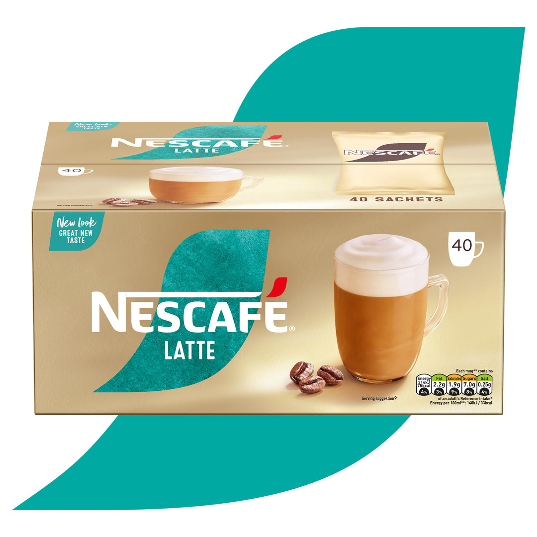 NESCAFÉ Gold Latte Instant Coffee Sachets - 40 x 18g