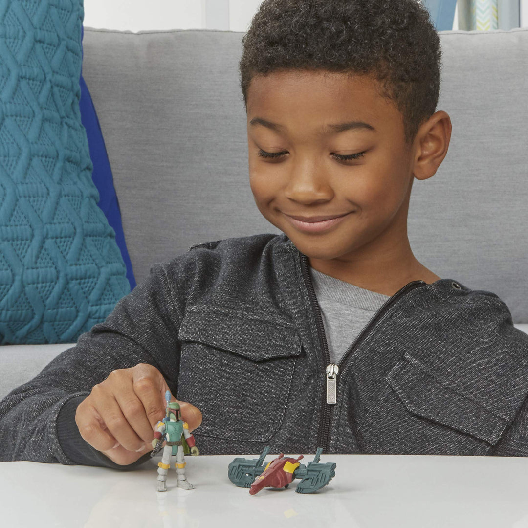 Star Wars Mission Fleet Boba Fett Capture in the Clouds - Action Figure & Vehicle Playset