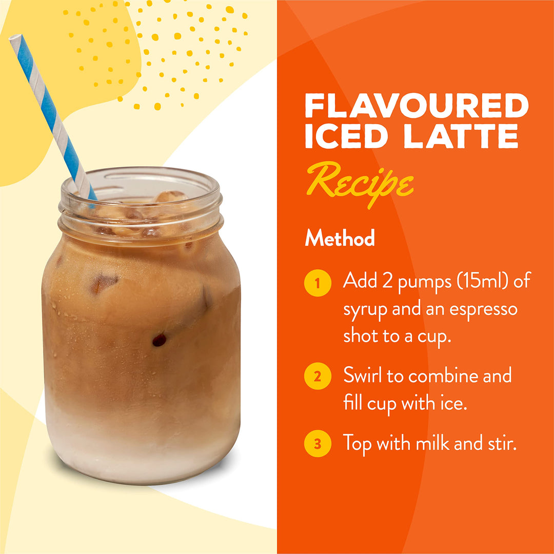 Simply - Hazelnut Syrup Vegan & Nut Free Flavoured Syrup for Coffee, Cocktails & Baking (1 Litre)