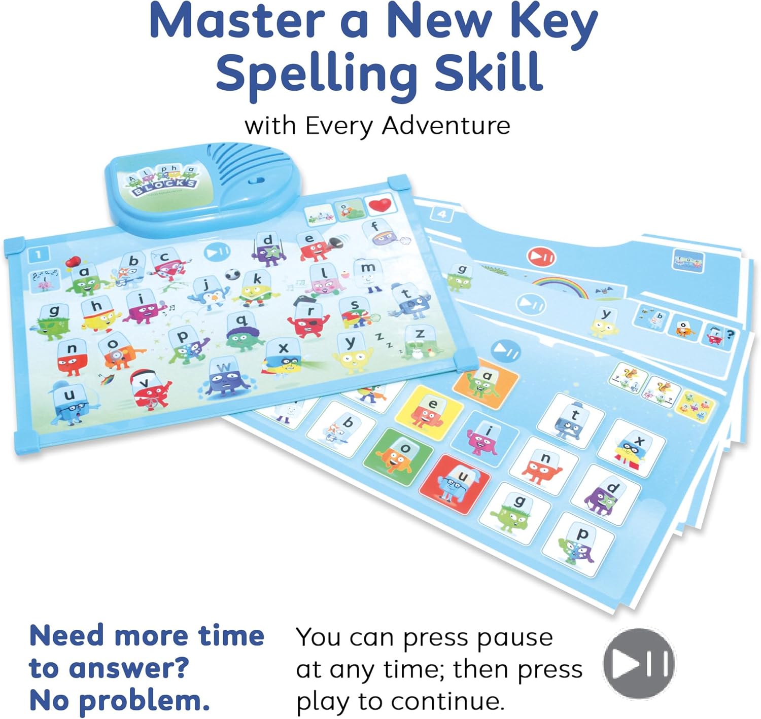 Alphablocks AN25 Clip & Learn Phonics Toy - Interactive Alphabet Learning for Toddlers 18M+ 9