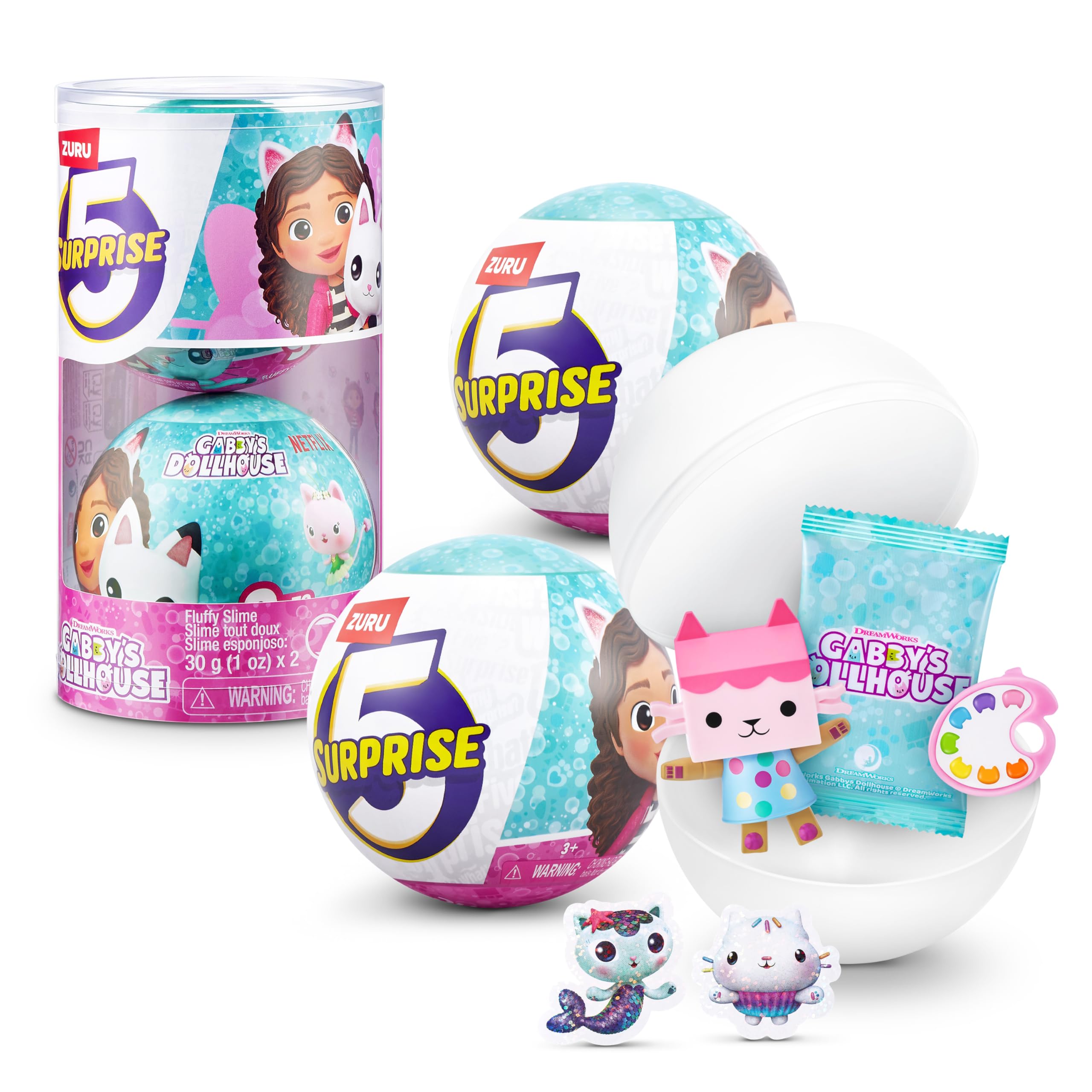 5 SURPRISE Gabby's Dollhouse by ZURU - Collectible Mini Figures & Playsets for Kids 1