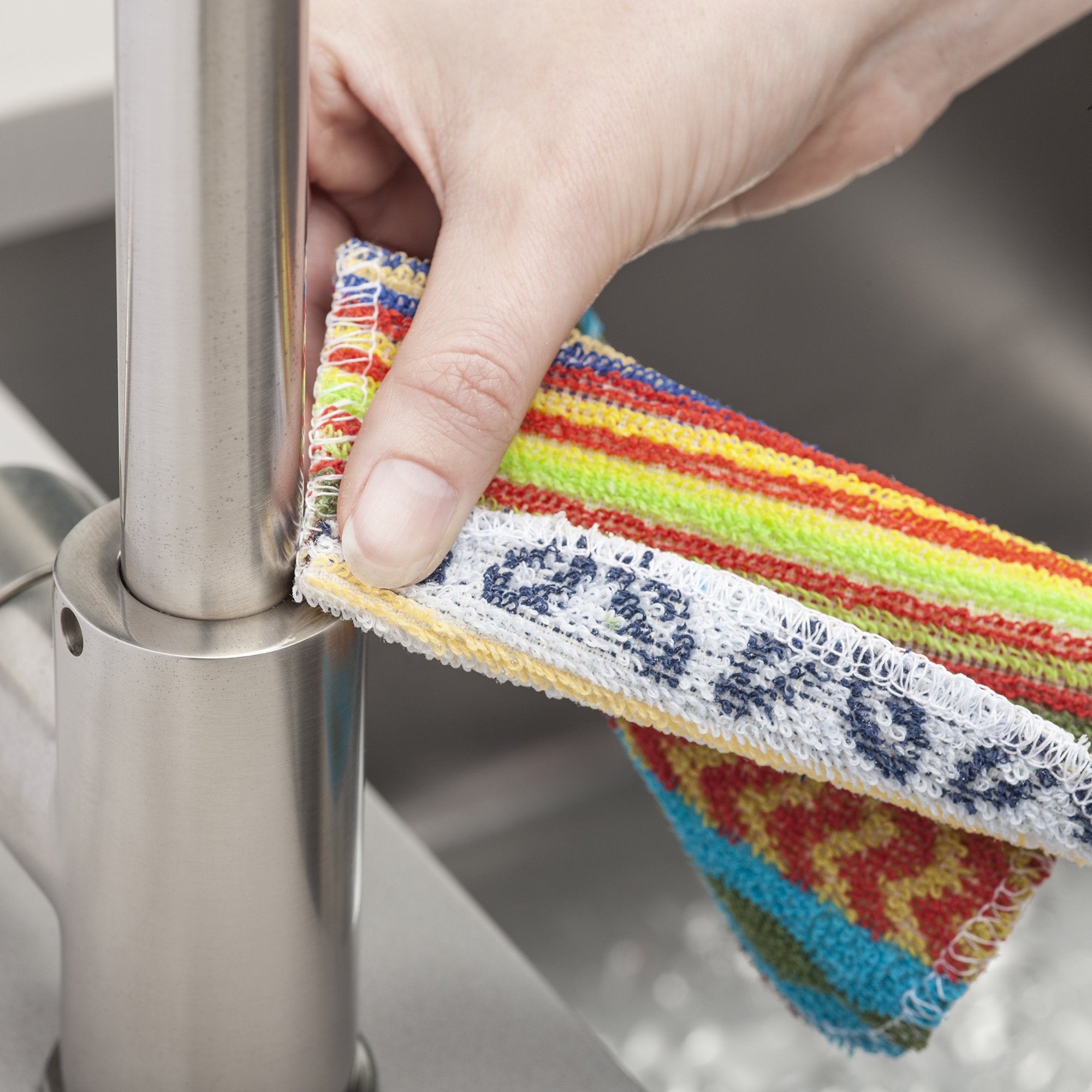 Kilo Non-Scratch Scourer - Set of 2 Multi-Purpose Cotton Scrubby | Non-Abrasive Cleaning 6