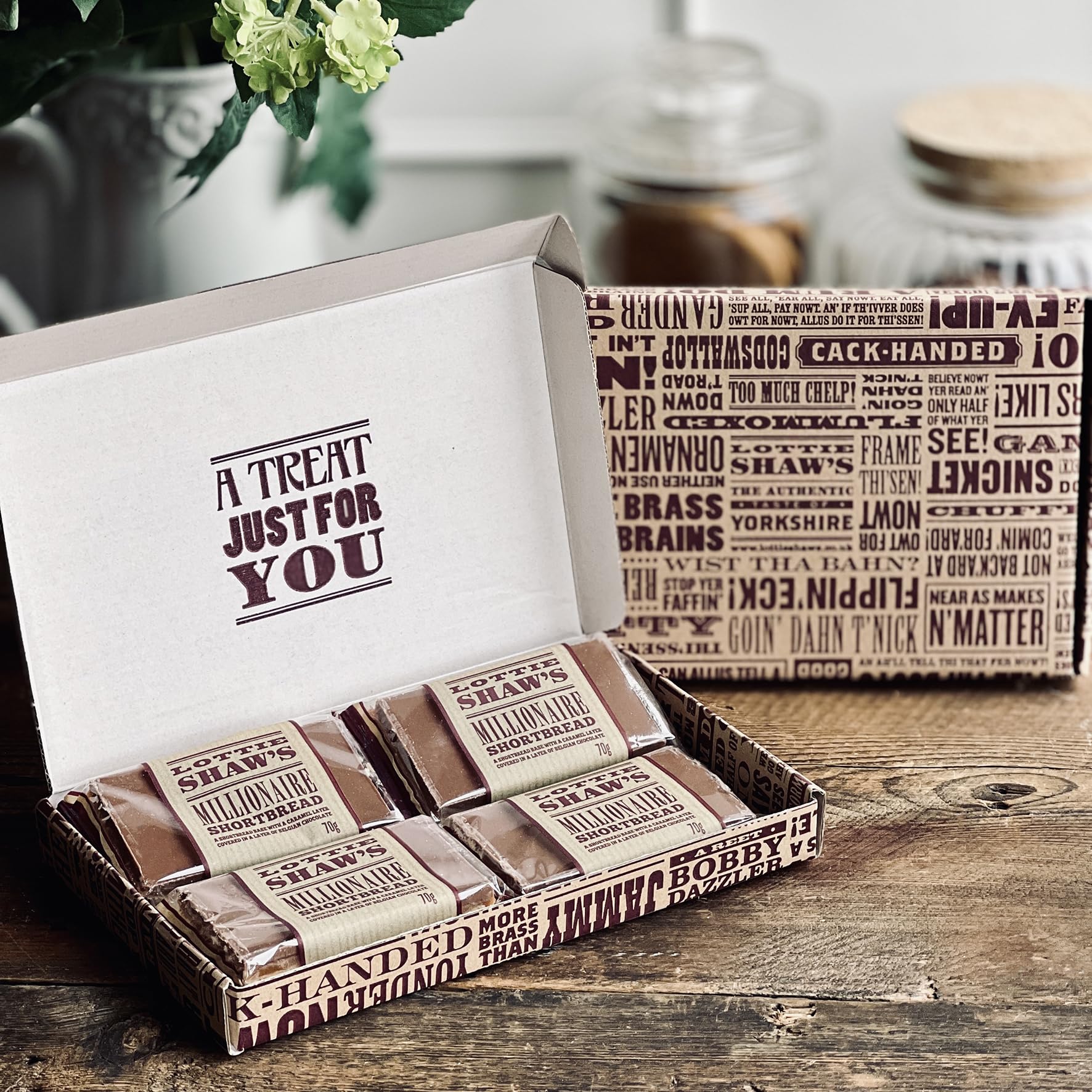Lottie Shaw's Seriously Good Millionaire Shortbread - Pack of 4 Individually Wrapped Treats