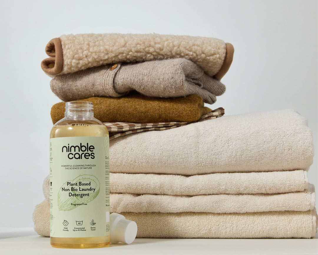 Nimble Cares Plant Based Non Bio Laundry Detergent Fragrance Free 1000ml