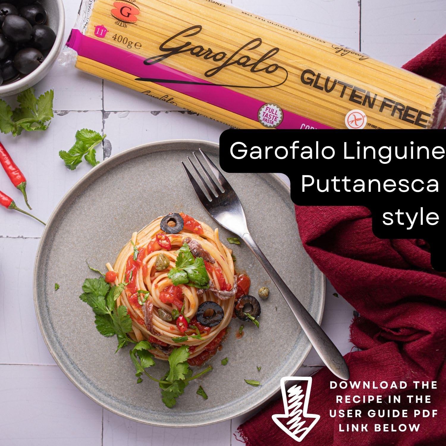 Garofalo Gluten Free Linguine Italian Dried Pasta, 400g - Coeliac & Vegan Friendly 5