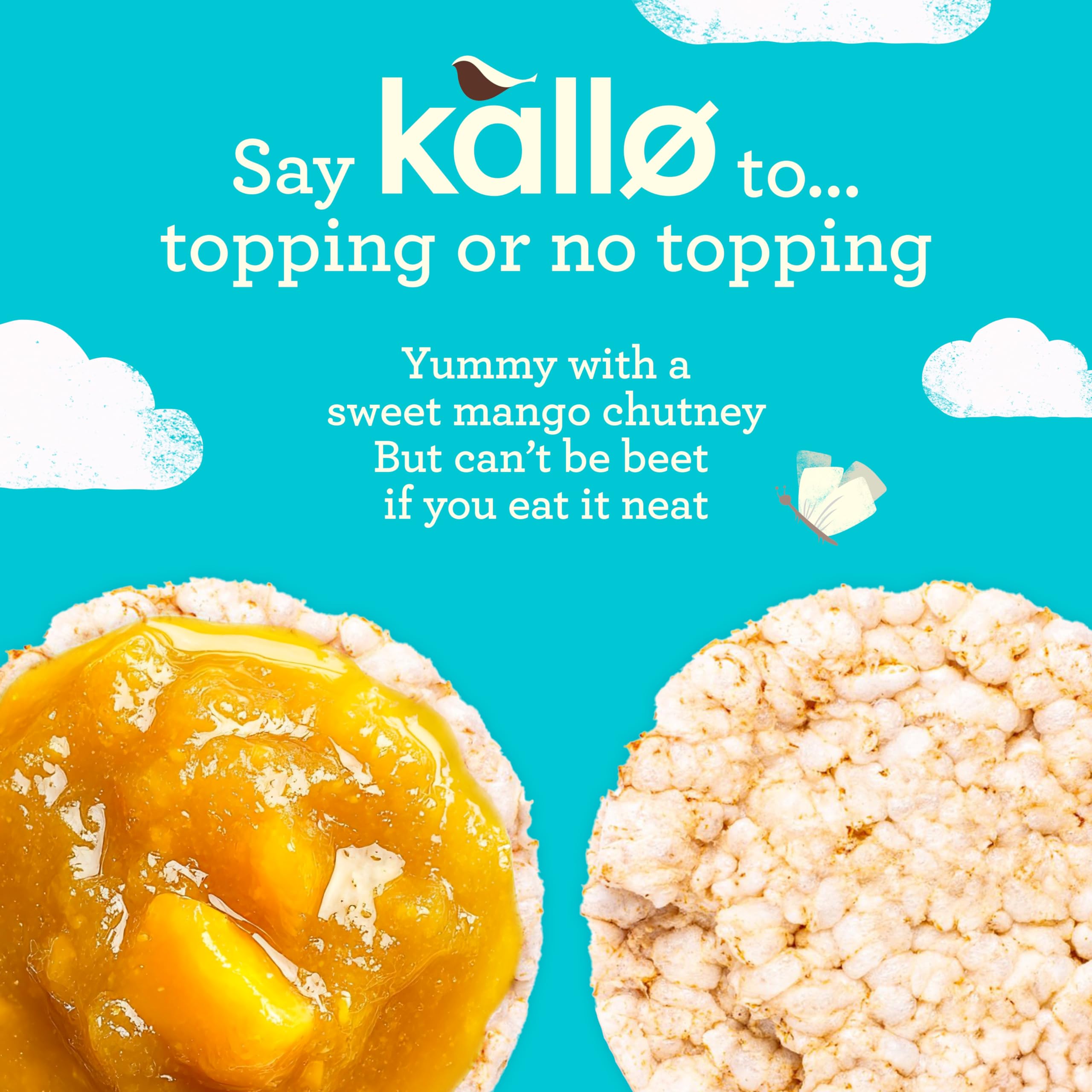 Kallo Thai Curry Veggie Cakes, Linsen- und Erbsen-Puffcracker, glutenfreier, pflanzlicher Snack 6