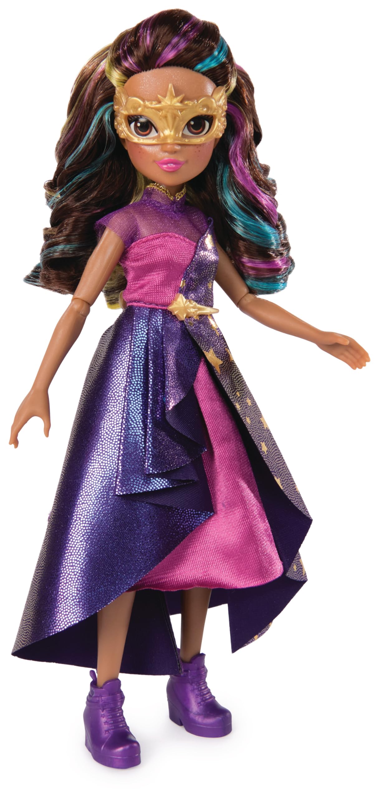 Unicorn Academy Sophia Deluxe Masquerade Ball Doll - 24.1cm | 9 Accessories | Rainbow Hair 4
