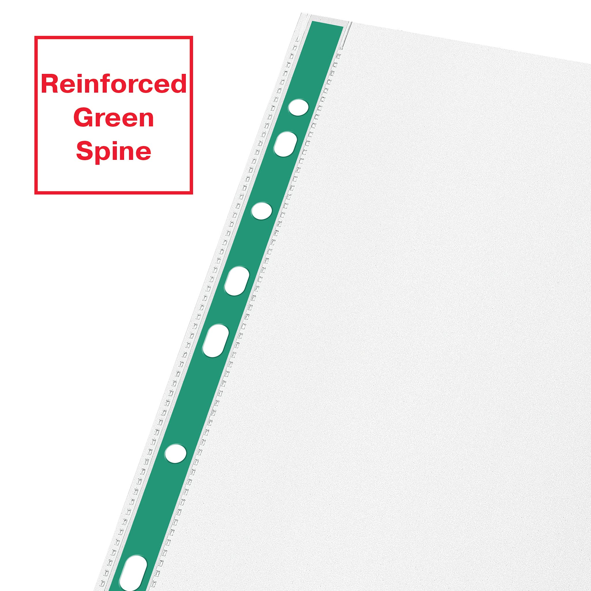 Esselte Premium Punched Pockets A4 Clear Poly Pockets - 100 Pack | 25 Sheet Capacity | 100% Recycled PP 4