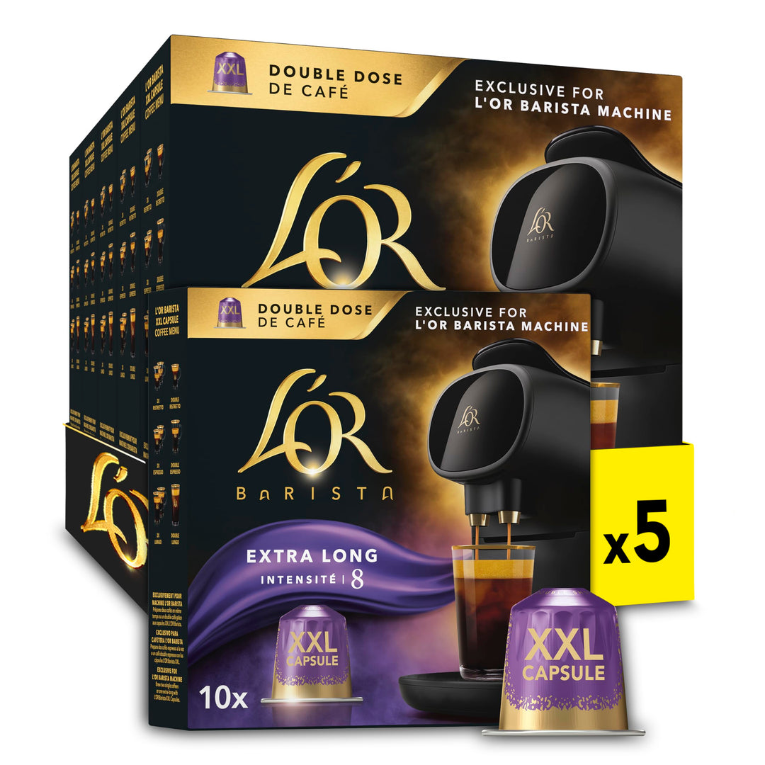 L'OR BARISTA Double Lungo Profondo XXL Aluminium Coffee Capsules (50 Pods) for L'OR BARISTA Machines