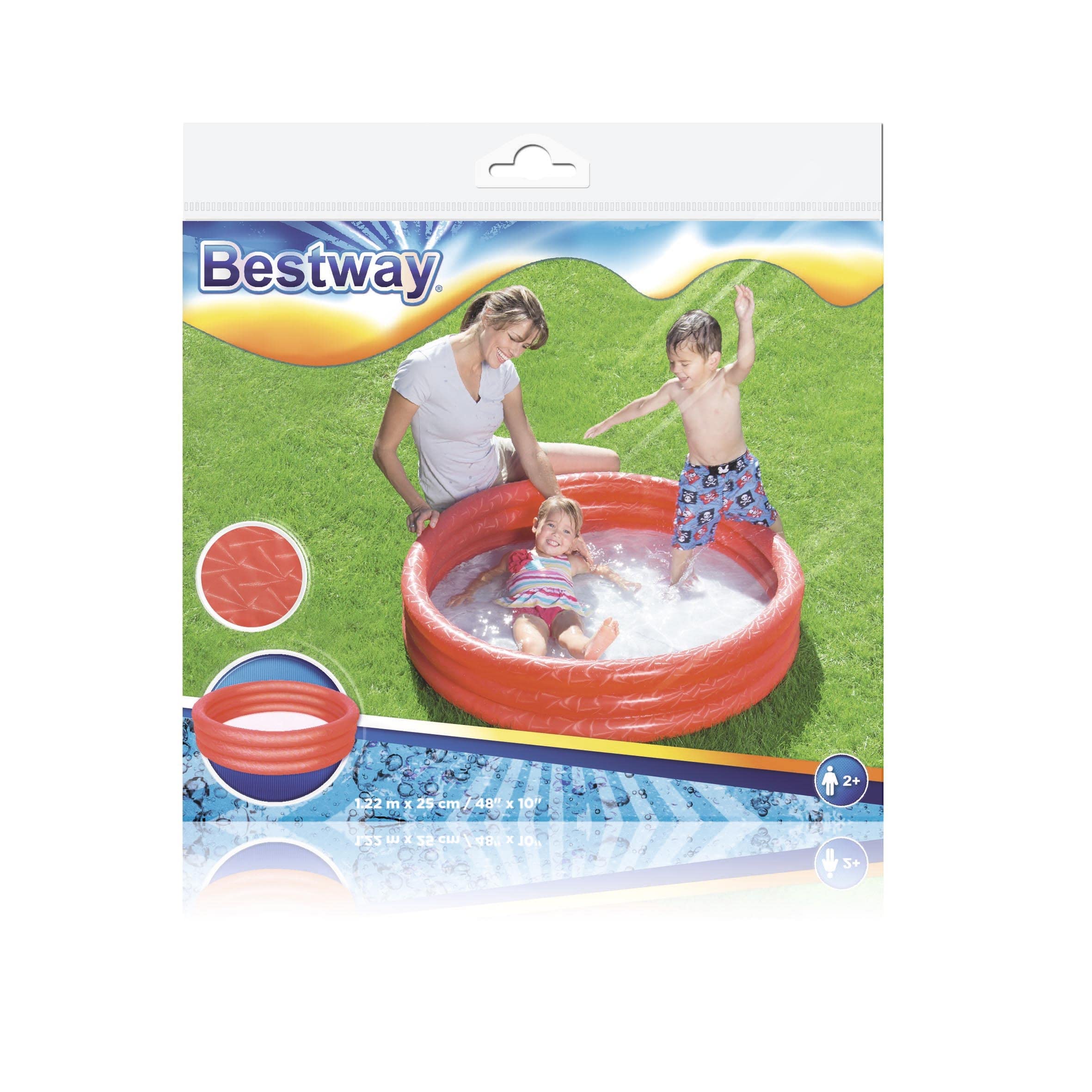 Bestway Play Paddling Pool - Inflatable Garden Pool for Toddlers and Kids, 1.22m x 25cm 5