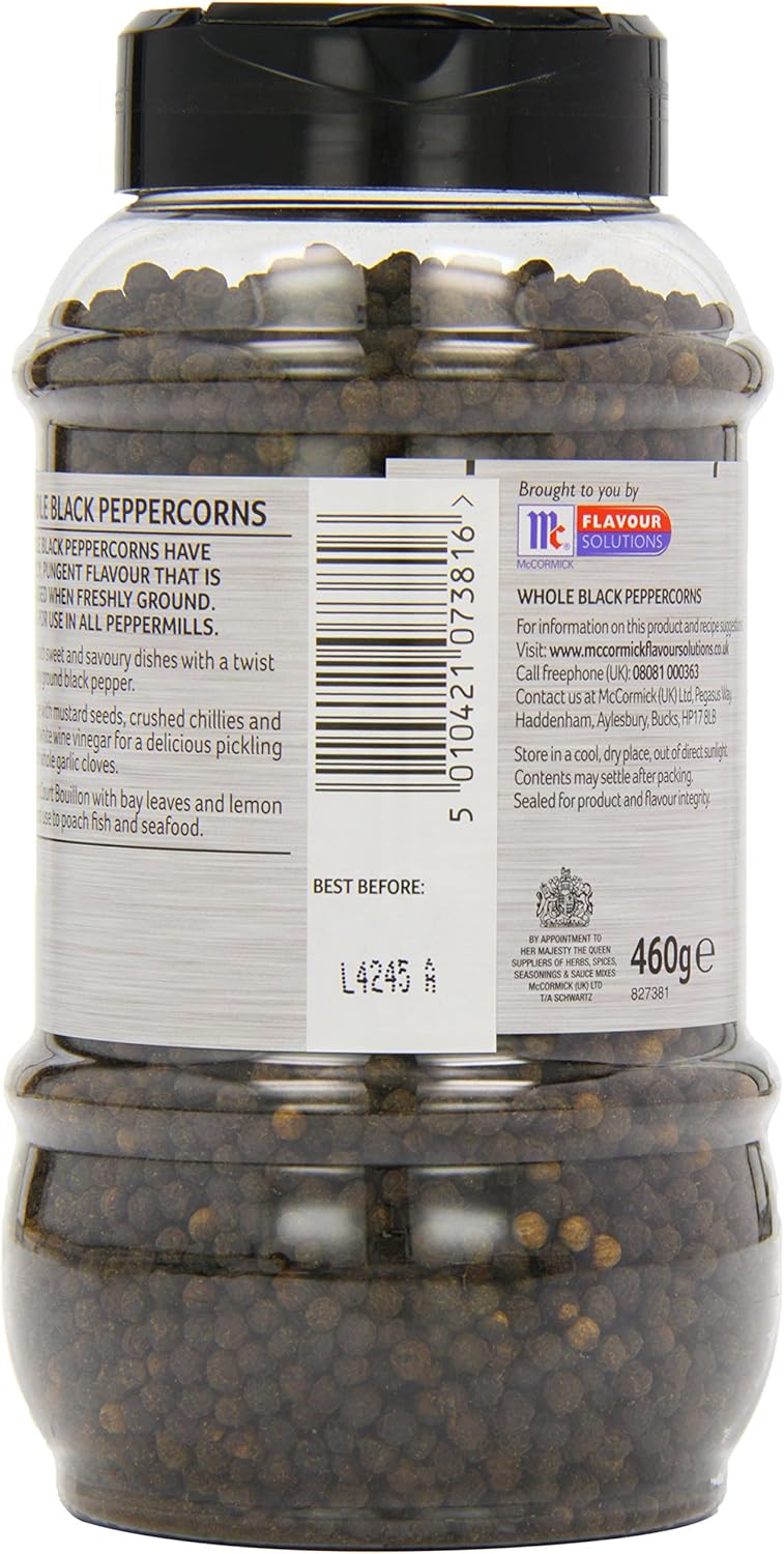 Schwartz for Chef Whole Black Peppercorns 460 g