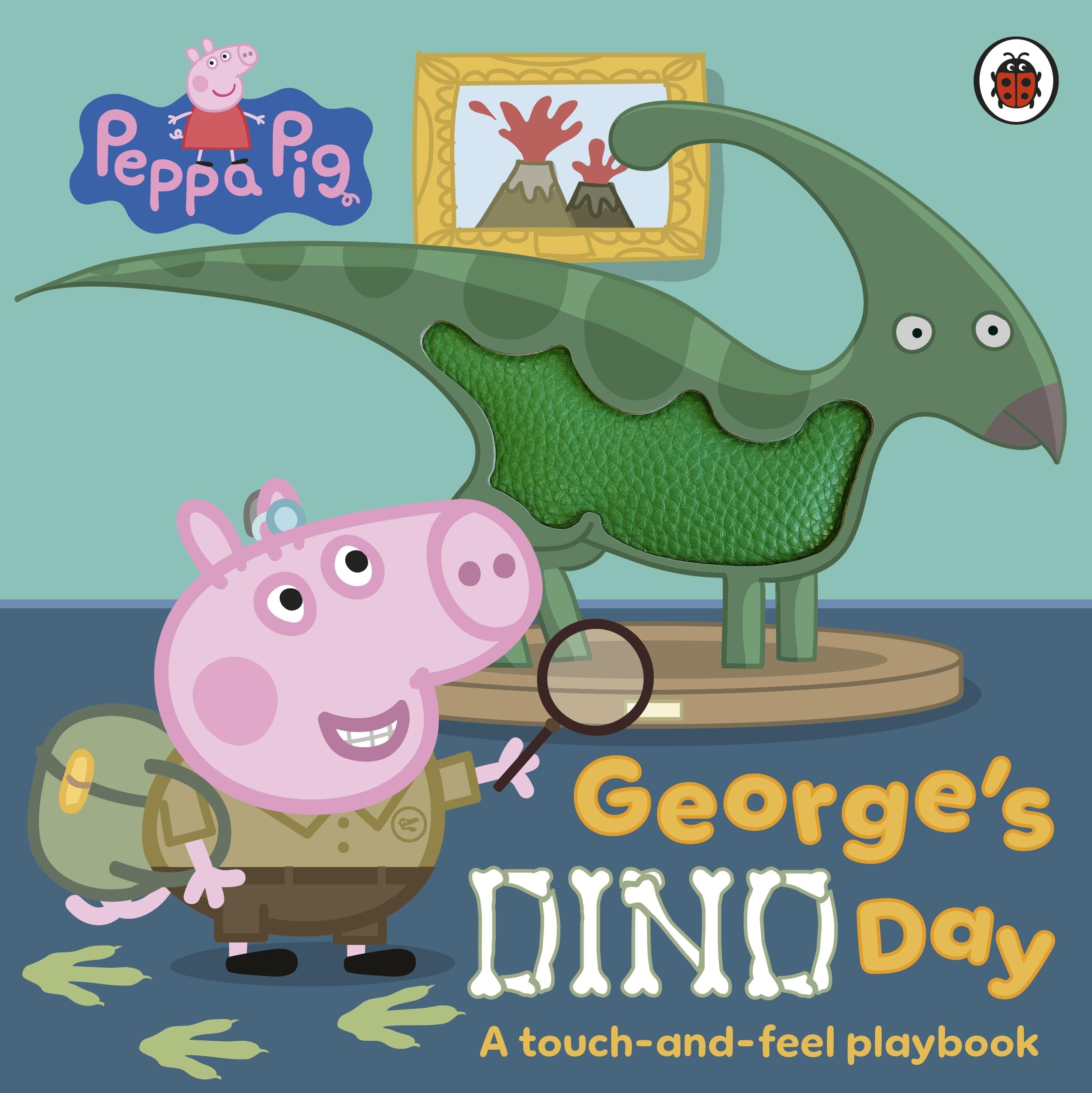 Ladybird Peppa Pig: George’s Dino Day Touch-and-Feel Playbook | Board Book | Ages 3-6
