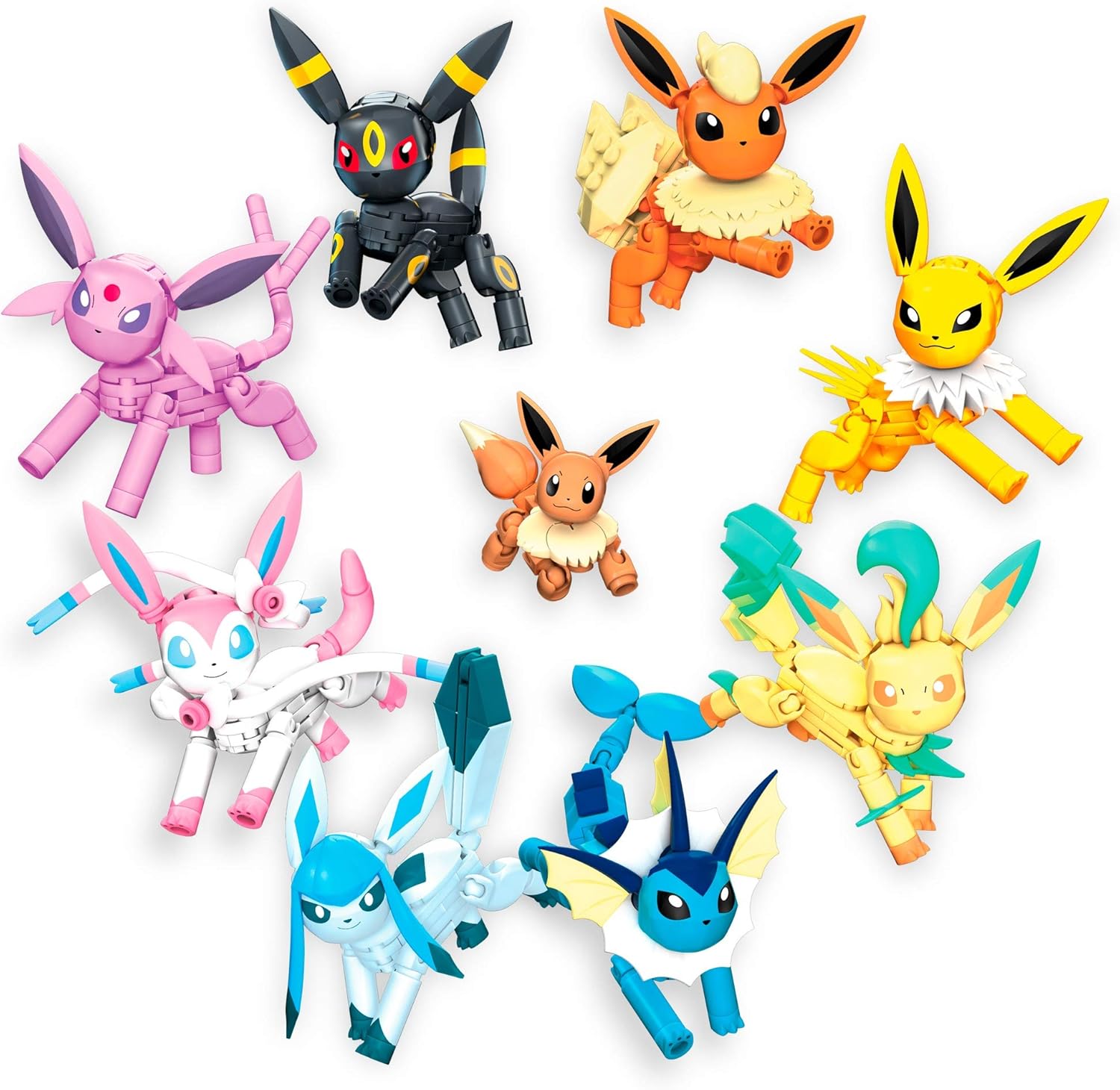 Mega Construx Pokémon Every Eevee Evolution! - Buildable Action Figures for Ages 6+ 1