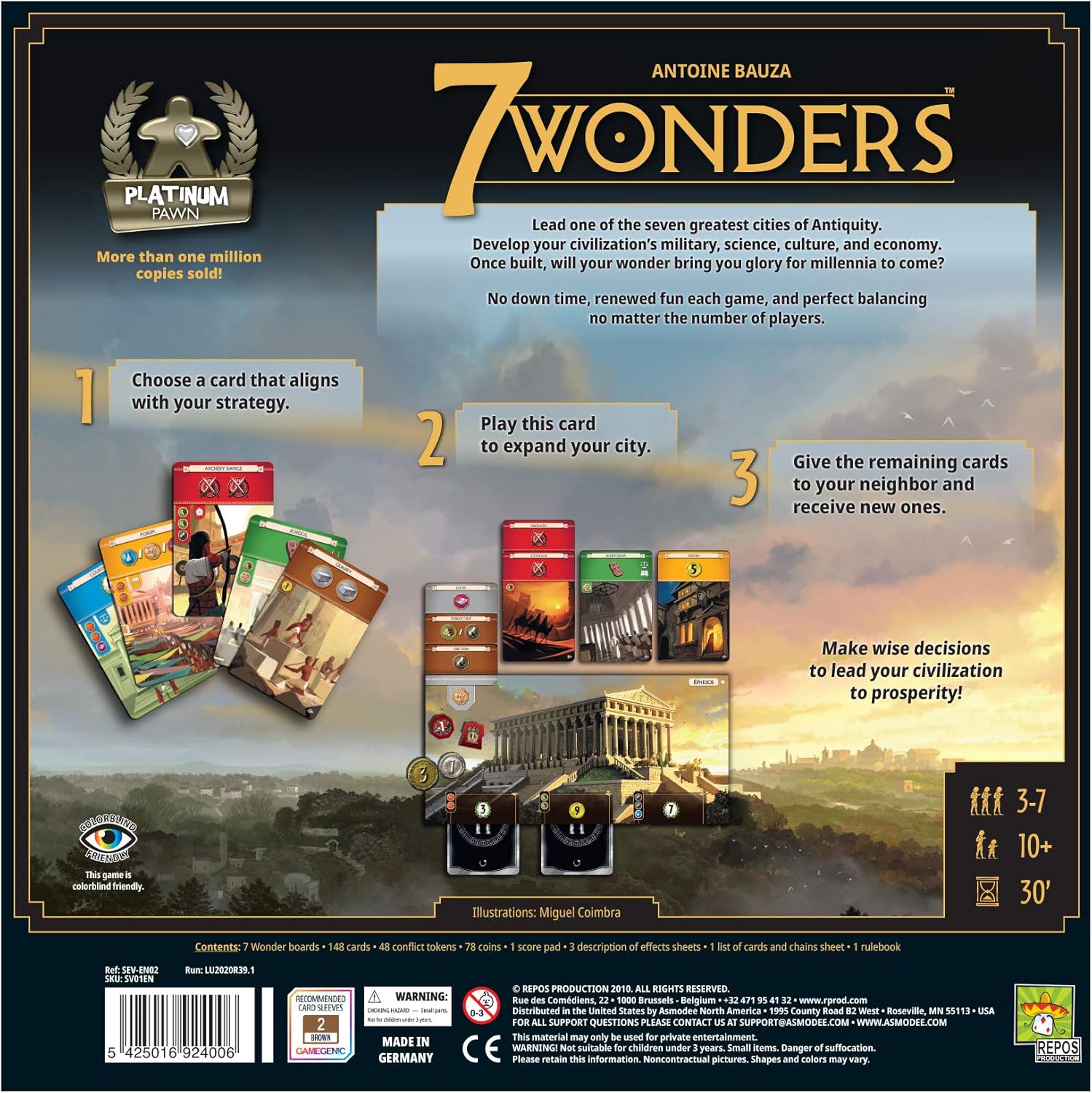 Repos Production 7 Wonders 2nd Edition Board Game 14