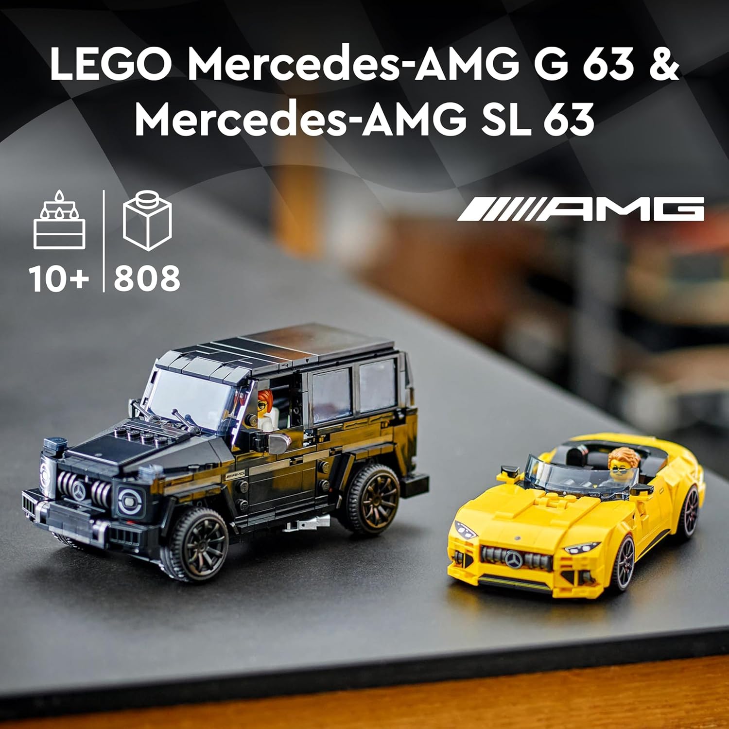 LEGO Speed ​​Champions Mercedes-AMG G 63 &amp; SL 63 76924 – Baubares Auto-Spielset für Kinder ab 10 Jahren