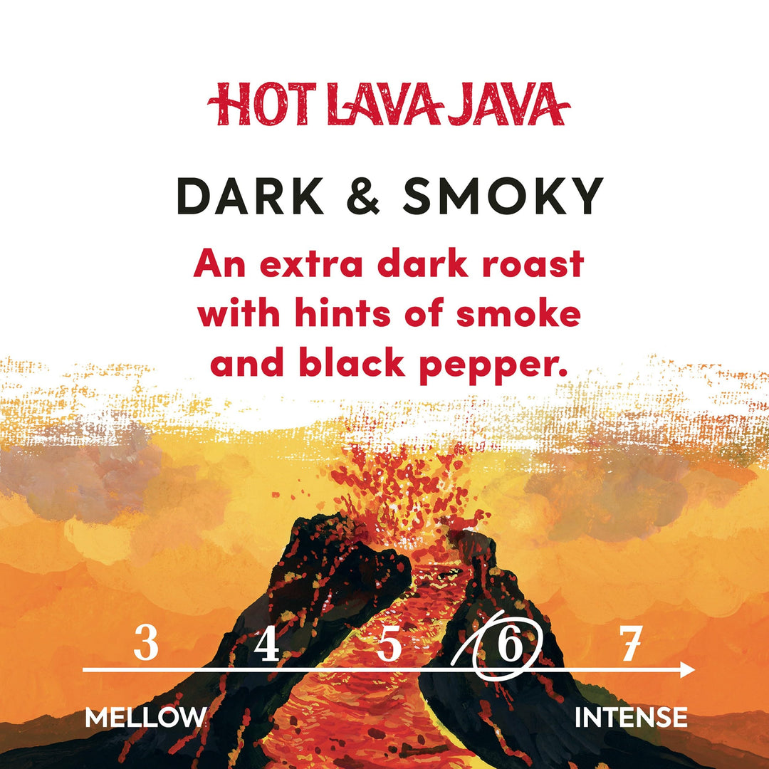 Taylors of Harrogate Hot Lava Java Coffee Beans 200g (Pack of 6) - Total 1.2kg
