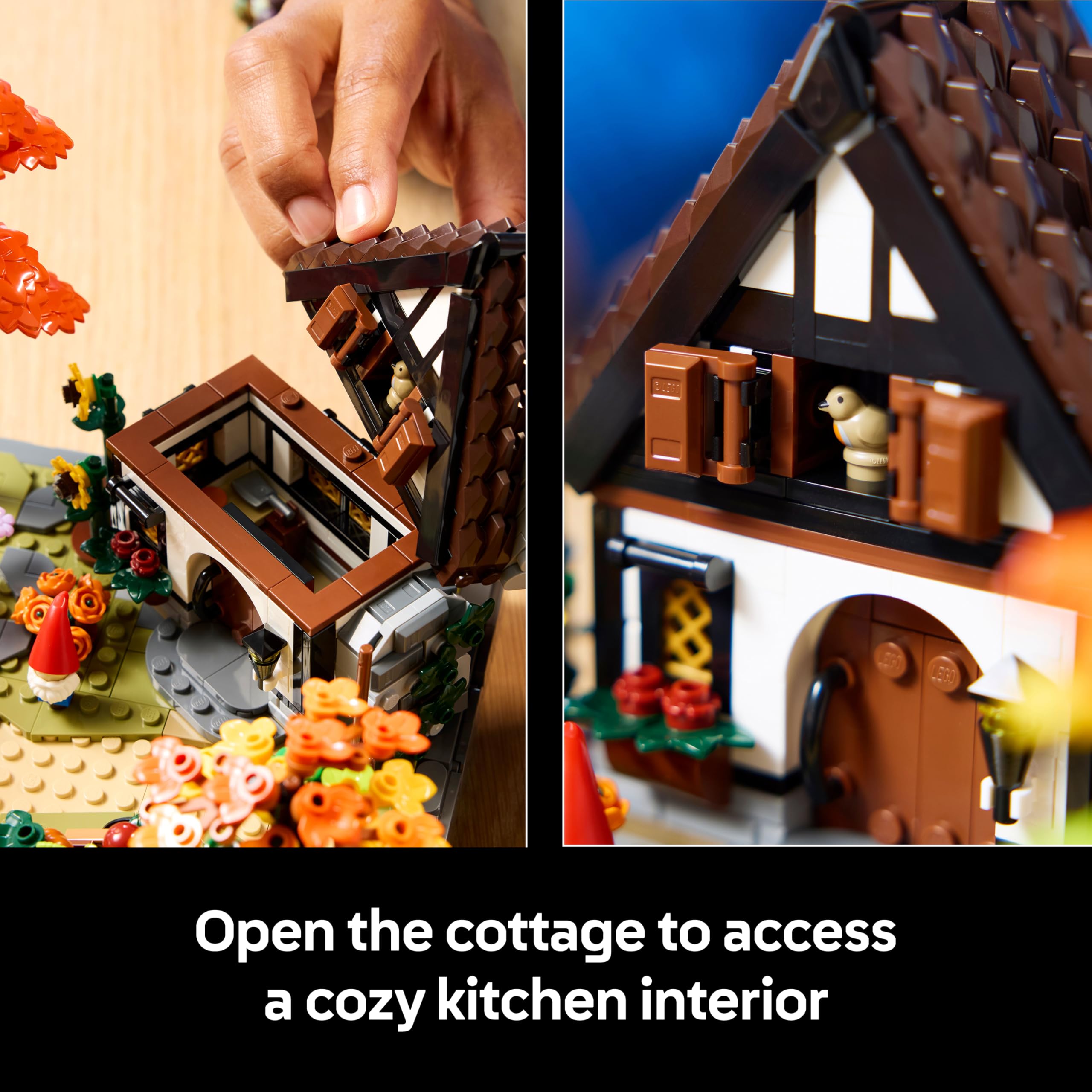 LEGO Icons Autumn Cottage Garden - Miniature Building Set for Adults | Model 11372 4