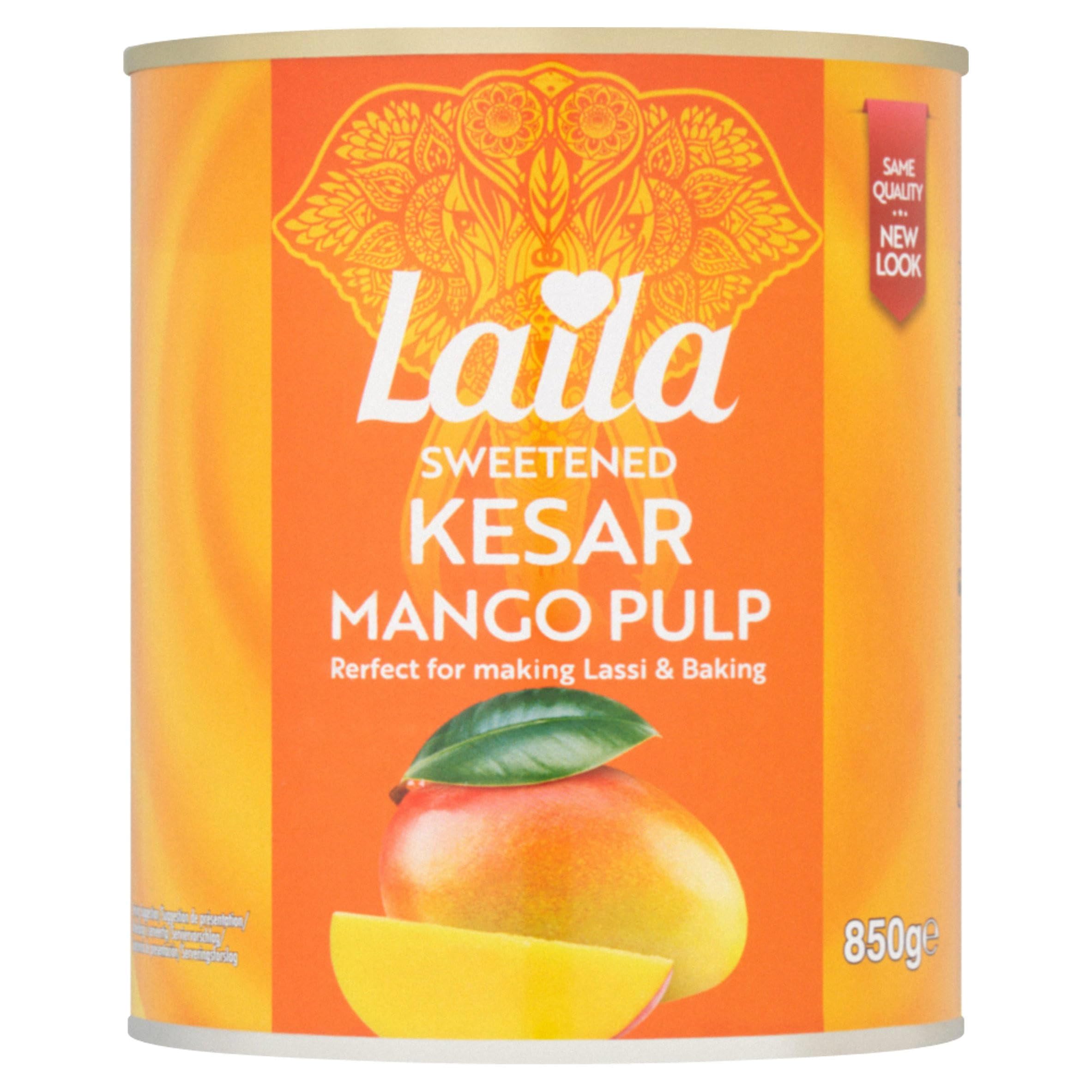 LAILA Mango Pulp - Finest Golden Indian Mangoes | 850g Can 1