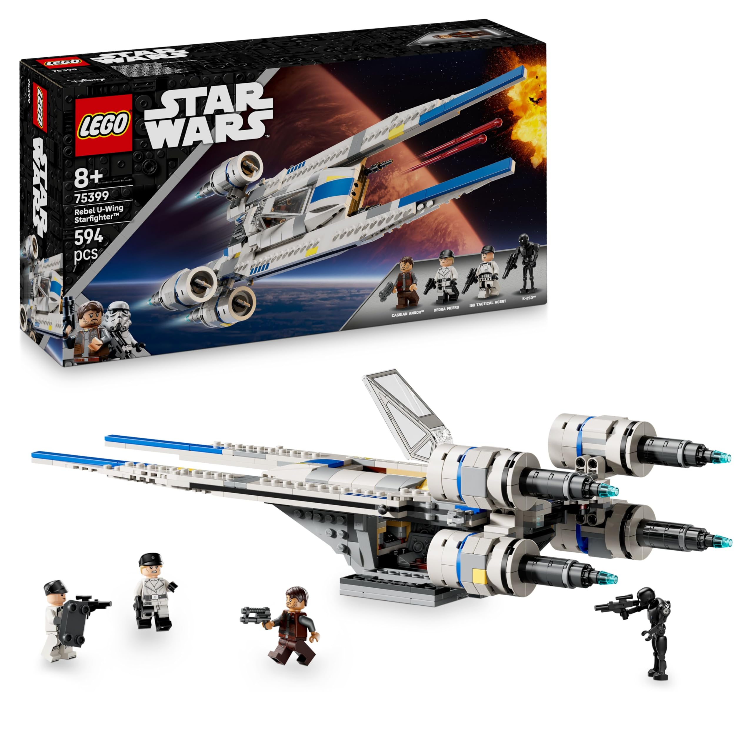 LEGO Star Wars Rebel U-Wing Starfighter 75399 Building Set | Ages 8+