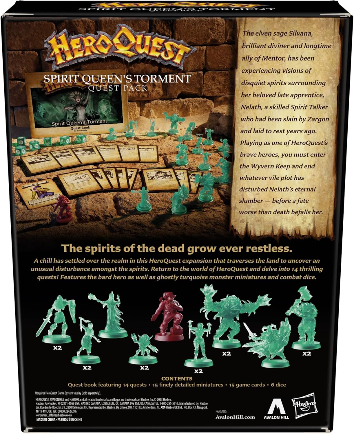 Avalon Hill HeroQuest Spirit Queen's Torment Quest Pack – Expansion for HeroQuest Game 11