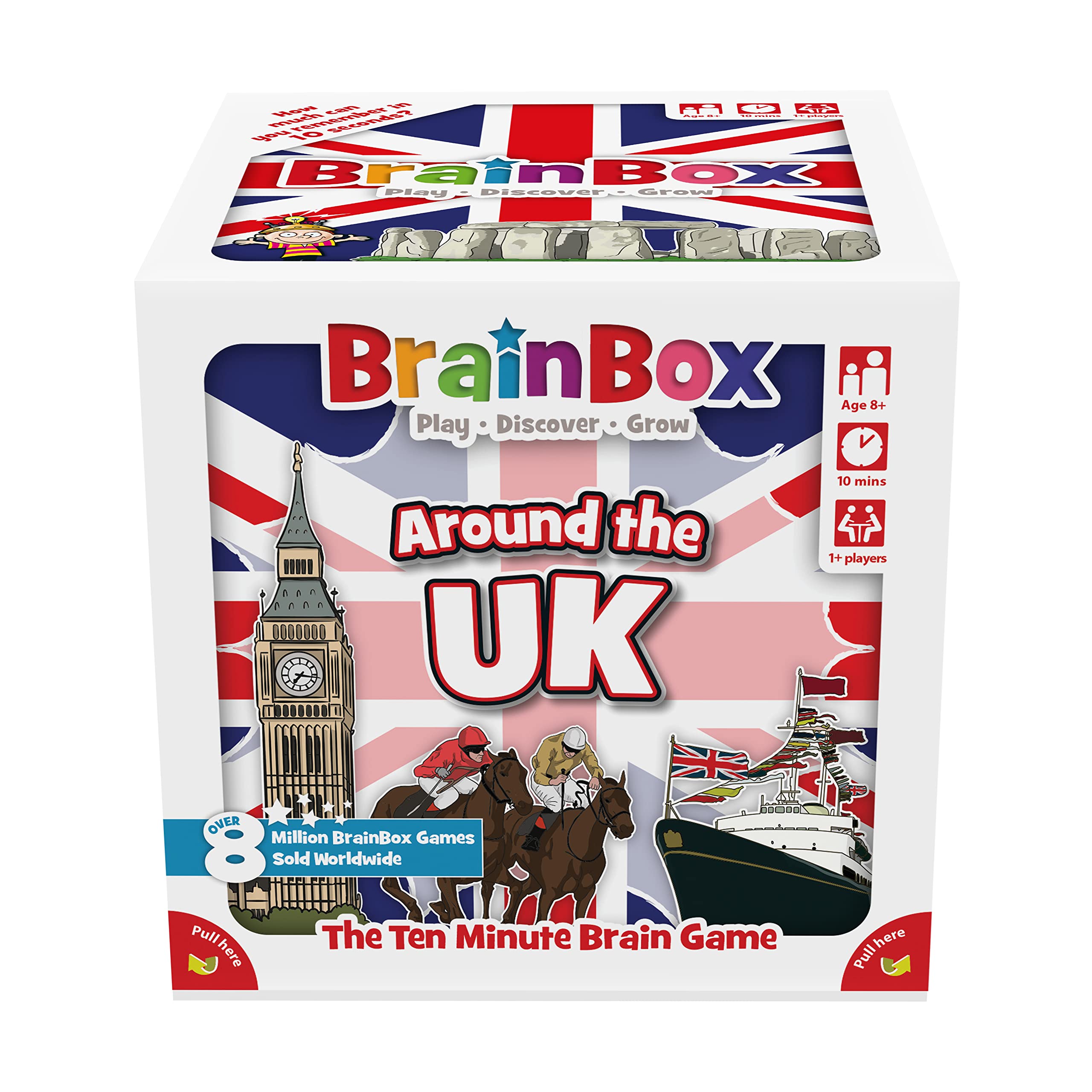 Brainbox Around The UK Card Game - 55 Cards, 440 Questions, Ages 8+ 7