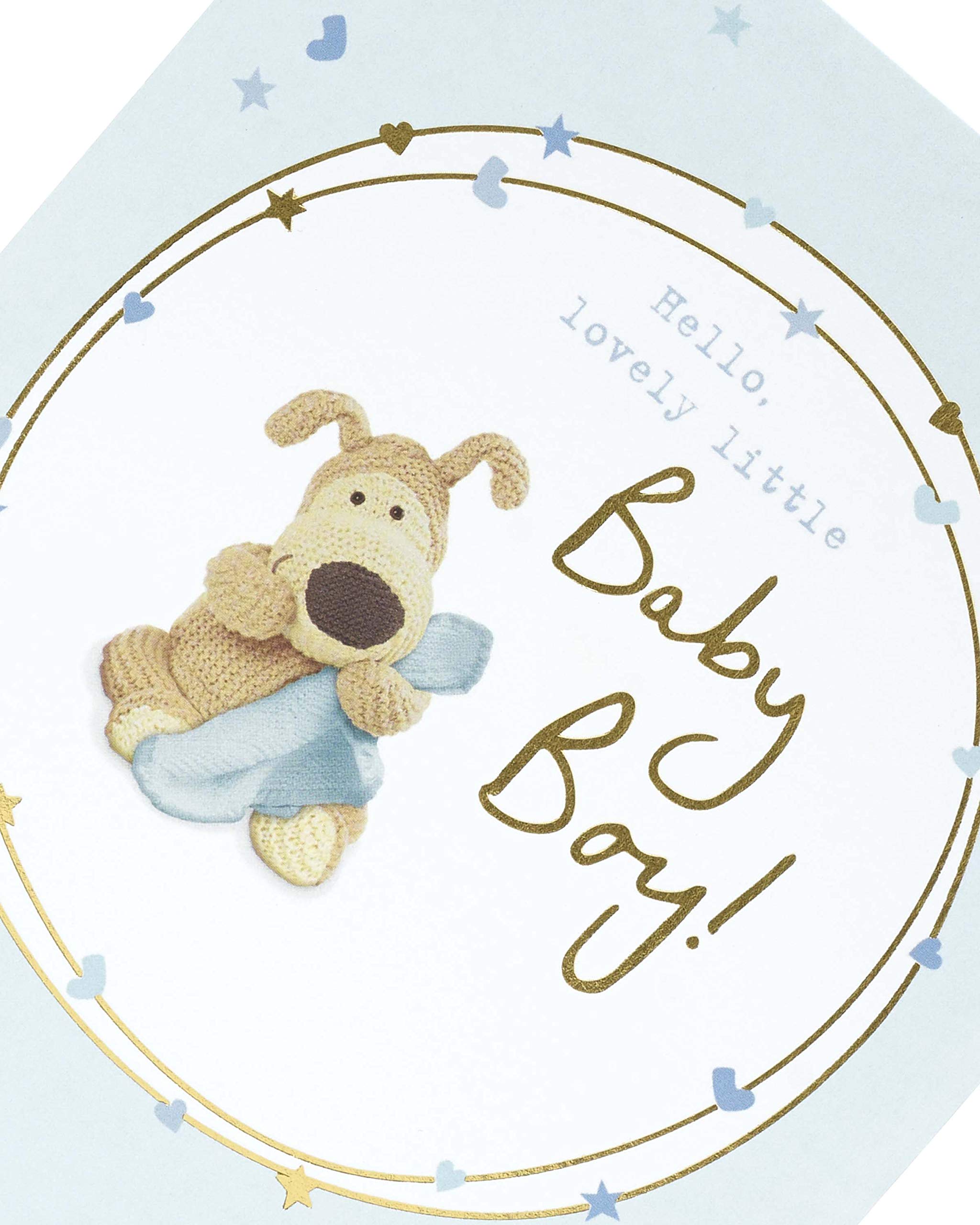 Boofle Baby Boy Congratulations Card | FSC Certified | 143 x 165 mm 4