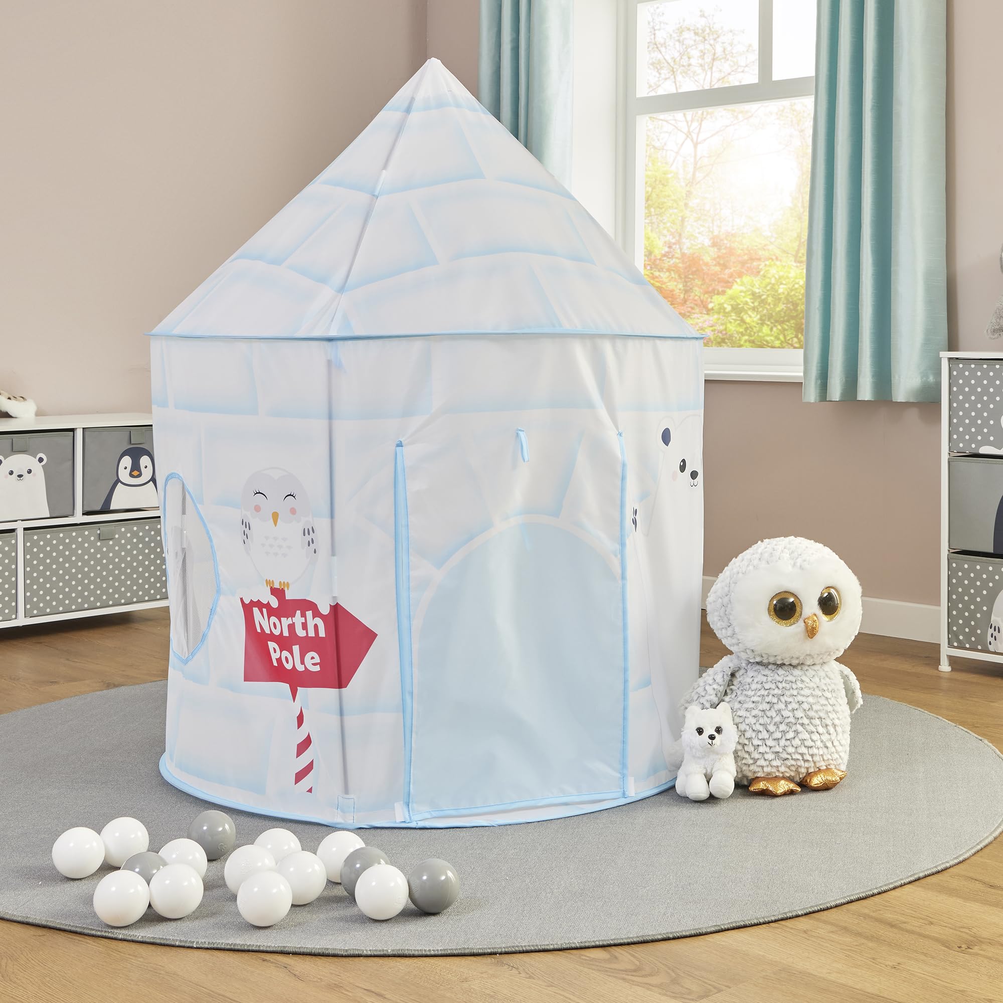 Liberty House Toys Arctic Play Tent - Igloo-Themed Play Space for Kids, Blue 1