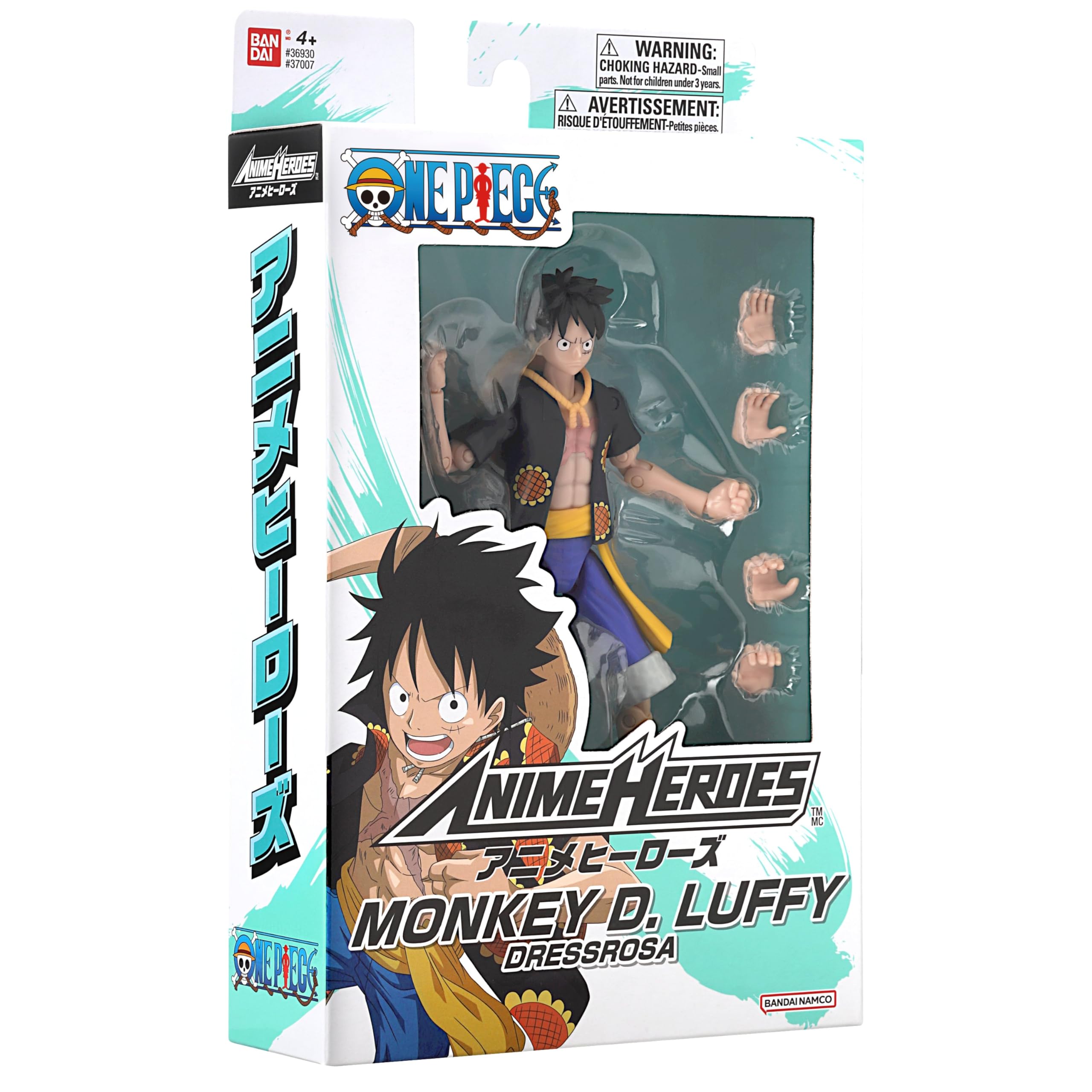 Monkey D. Luffy 'Dressrosa Version' Action Figure - 17cm Anime Heroes Collectible by Bandai 16