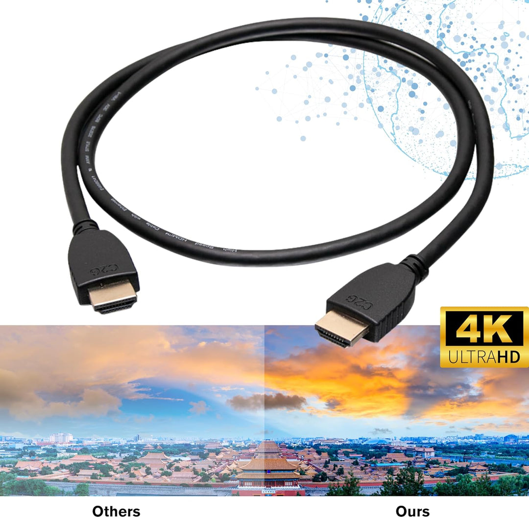 C2G 56783 High Speed HDMI Cable with Ethernet - 4K 60Hz Gold Plated, 2m