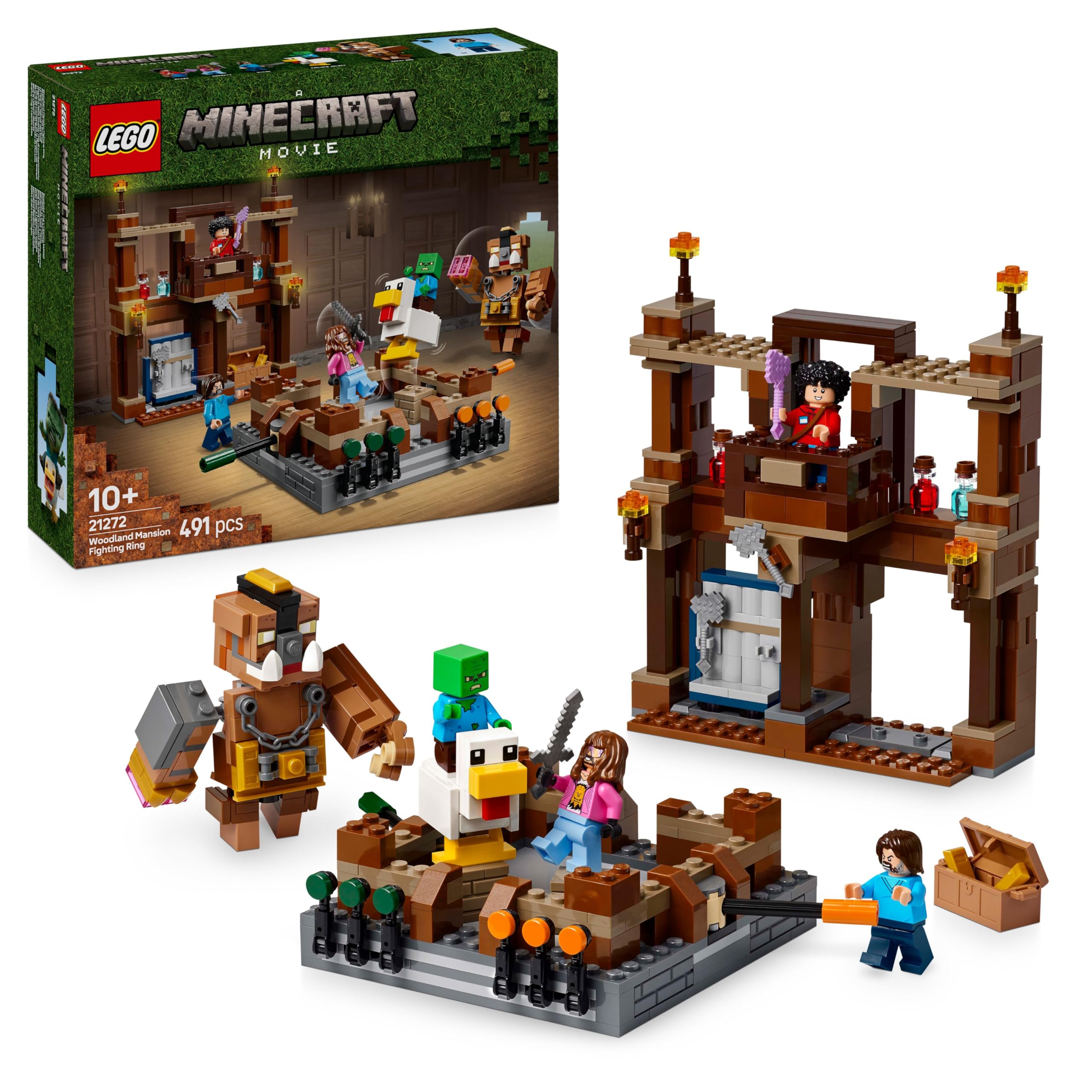 LEGO Minecraft Woodland Mansion Fighting Ring Building Set 21272 | Ages 10+ 1
