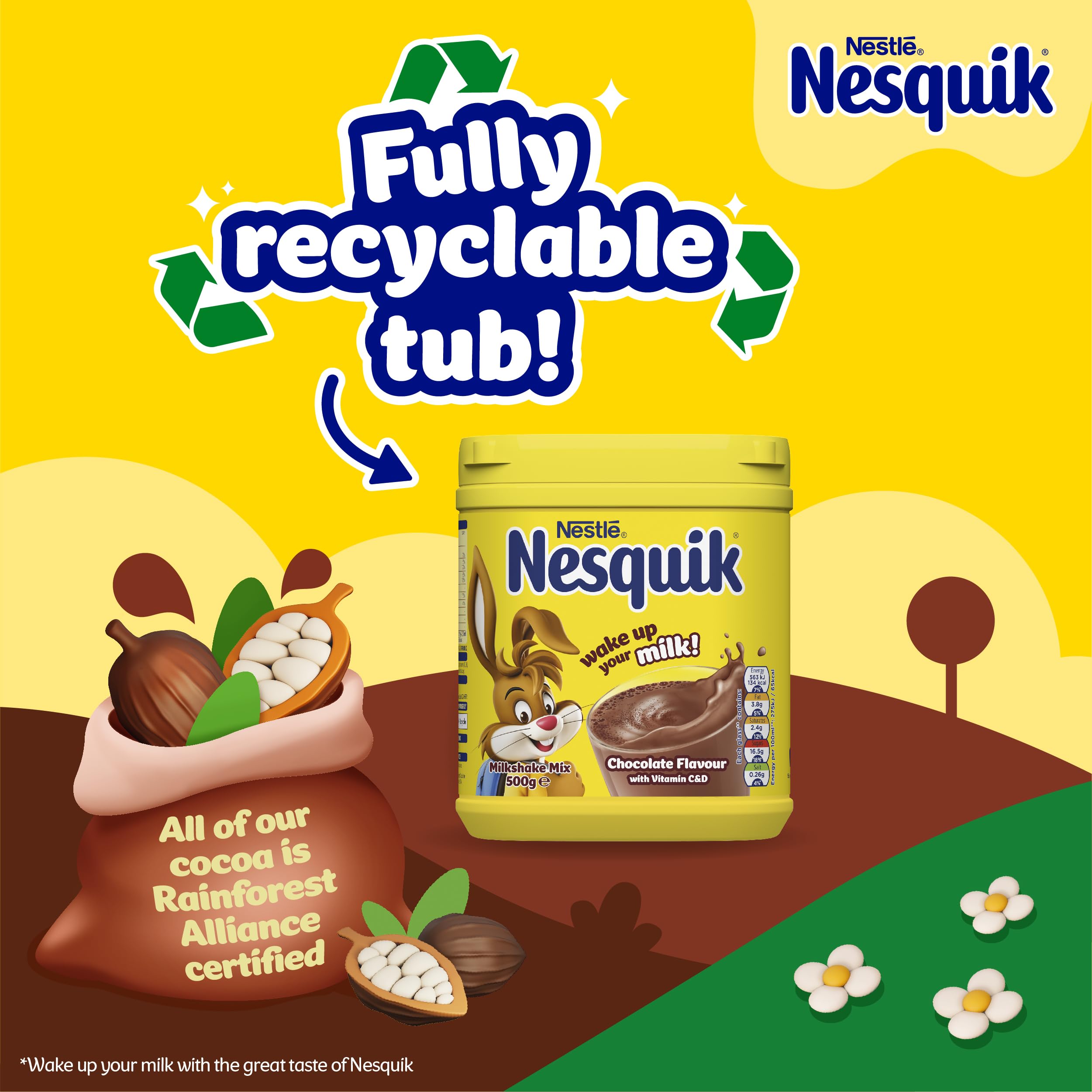 Nesquik – Milchshake-Pulver mit Schokoladengeschmack, 1-kg-Becher 8
