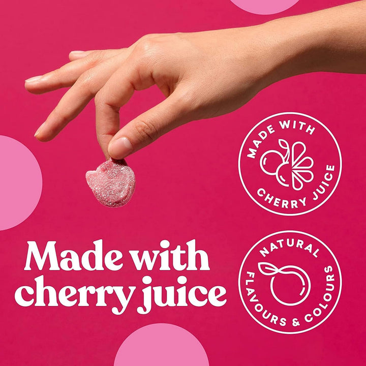 Candy Kittens Vegan Sweets VERY CHERRY (140g Bag), Vegan Chewy Sweets - Naturally Flavoured With Cherry, Perfect Vegan Gifts For Gourmet Sweet Lovers, Fruity & Delicious Vegetarian Sweets
