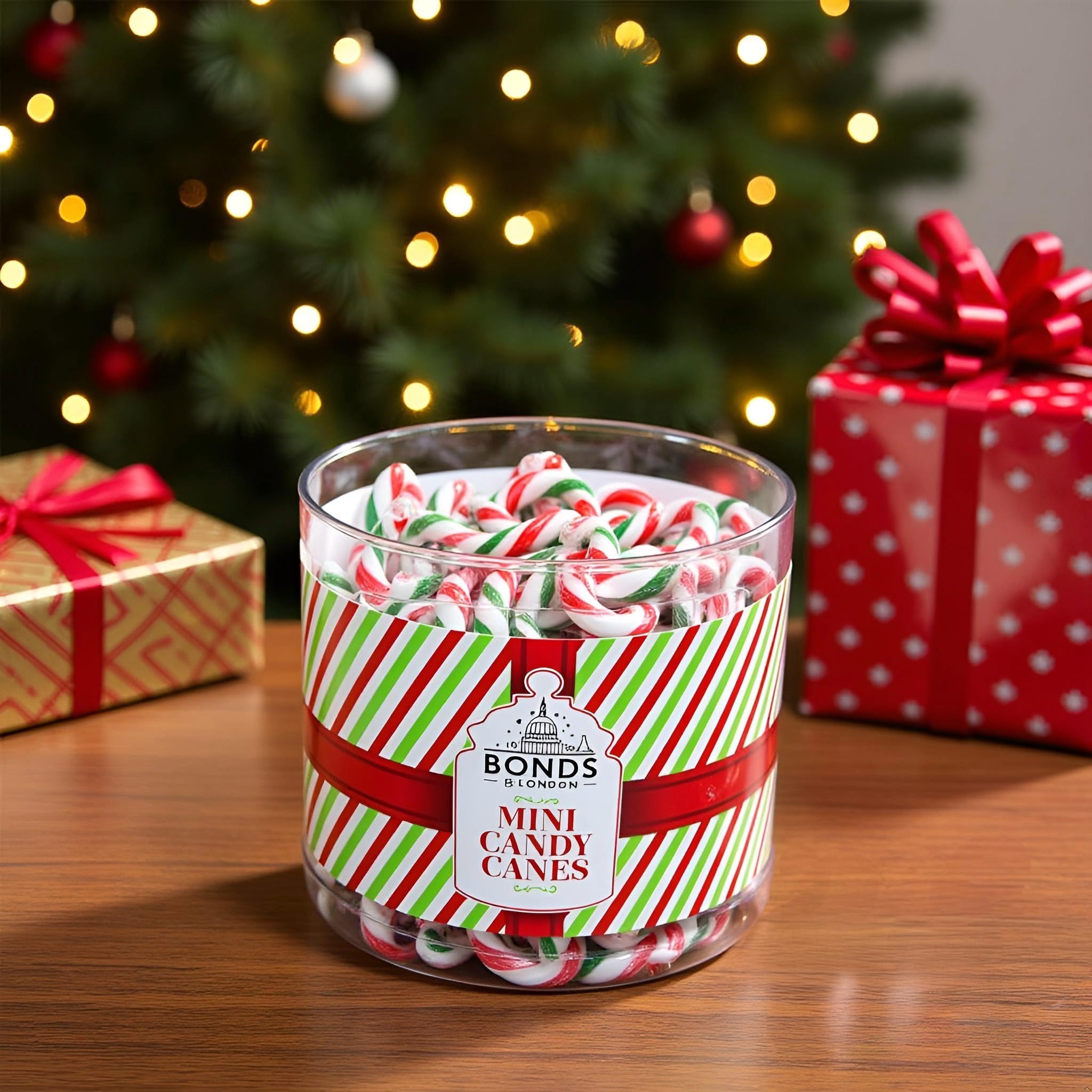 Bonds of London - Peppermint Flavour Mini Candy Canes 12