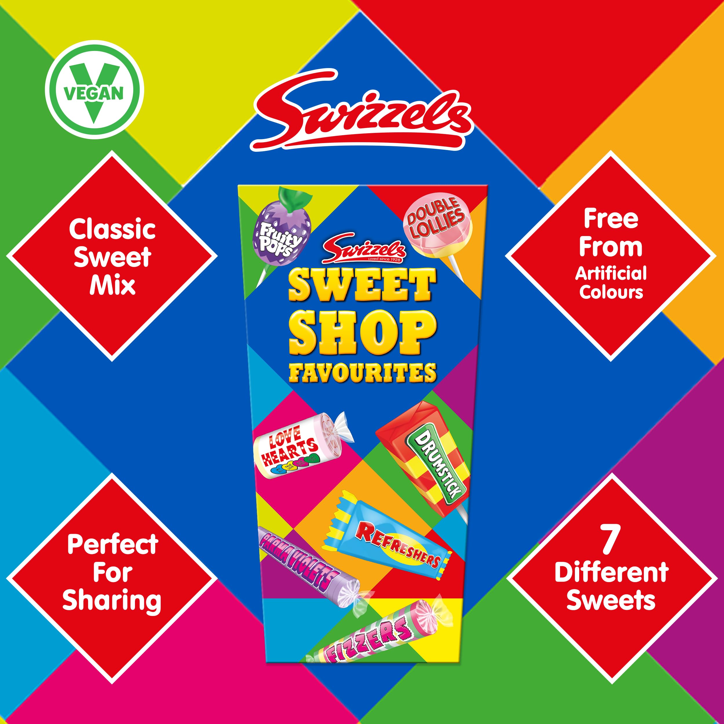 Swizzels Sweet Shop Favourites Gift Carton - Classic Assortment, 324g | Vegan & Gluten Free 3