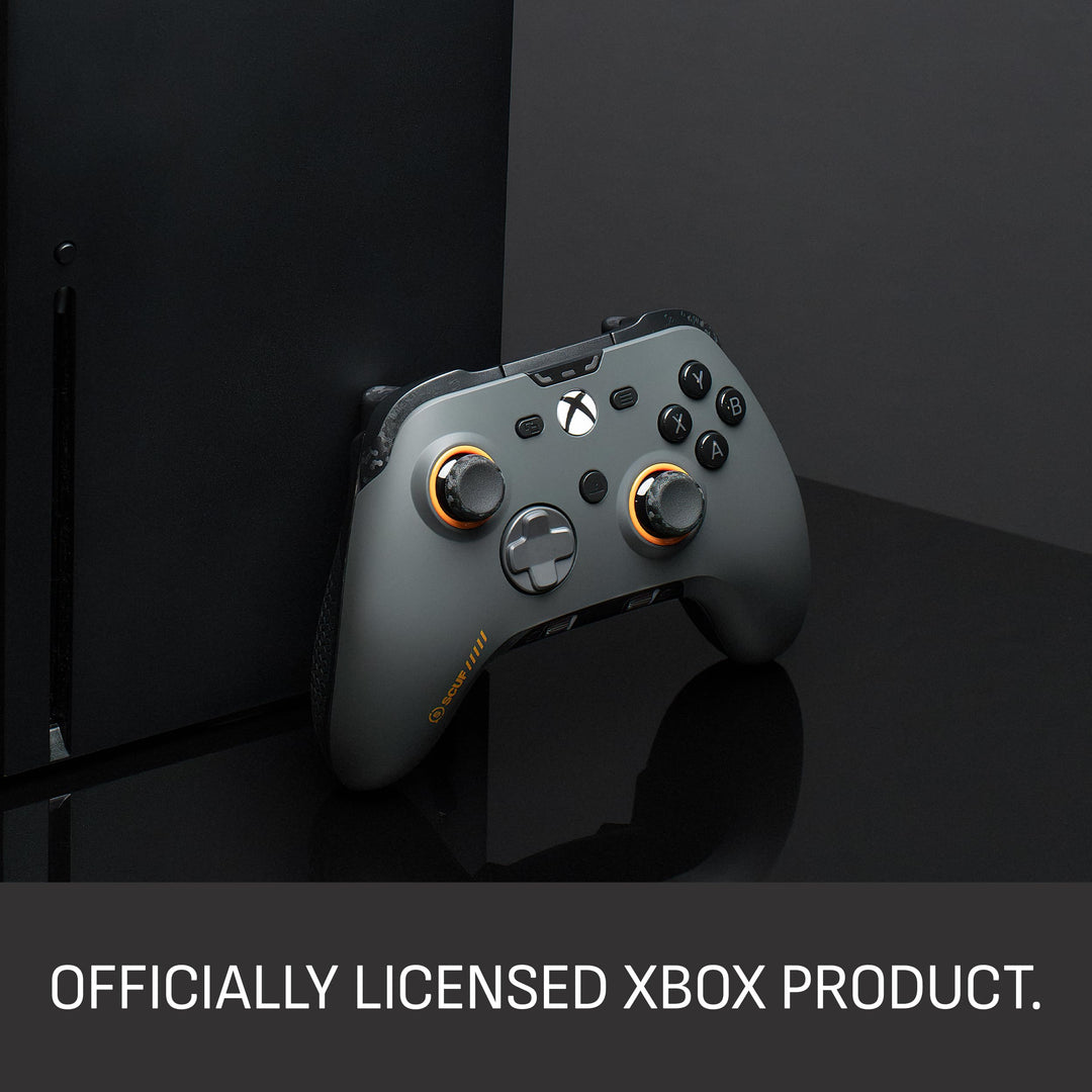 SCUF VALOR PRO Wired Performance Xbox Controller – Customisable Back Paddles, Hall Effect Thumbsticks, Steel Grey