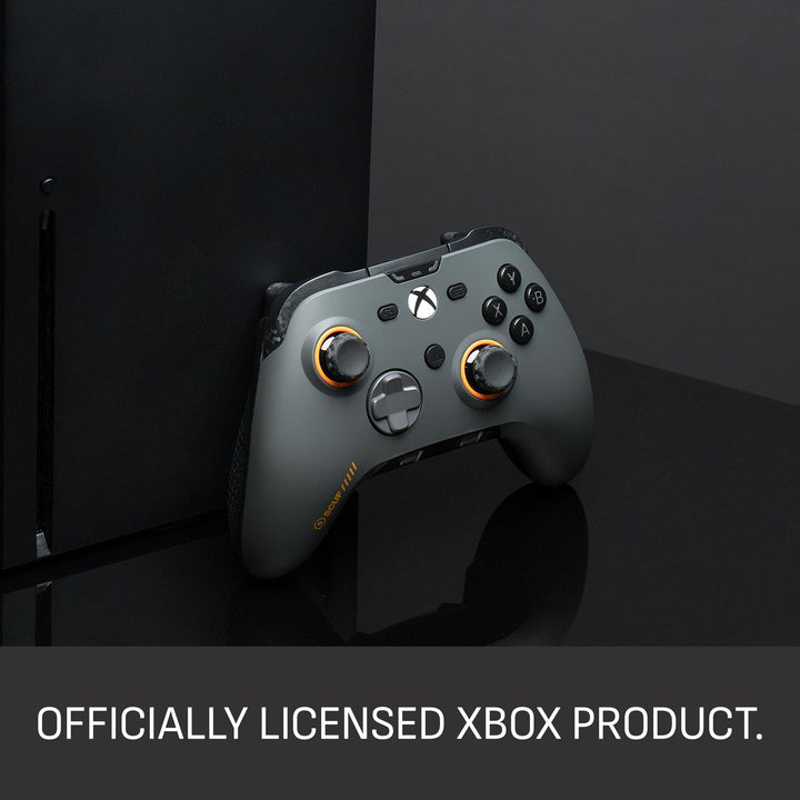 SCUF VALOR PRO Wired Performance Xbox Controller – Customisable Back Paddles, Hall Effect Thumbsticks, Steel Grey