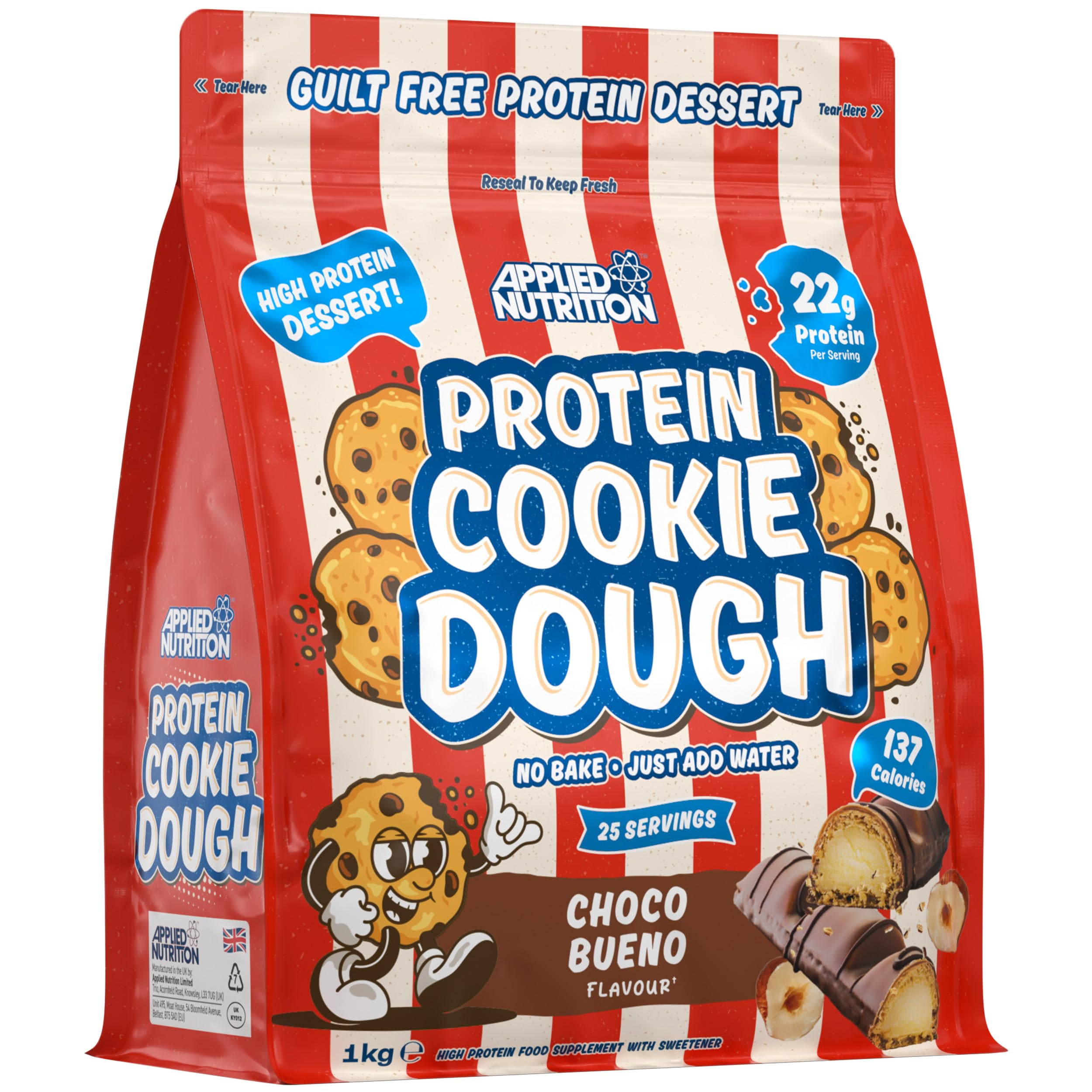 Applied Nutrition Protein Cookie Dough - High Protein Snack, 1kg Pouch | Over 22g Protein 1
