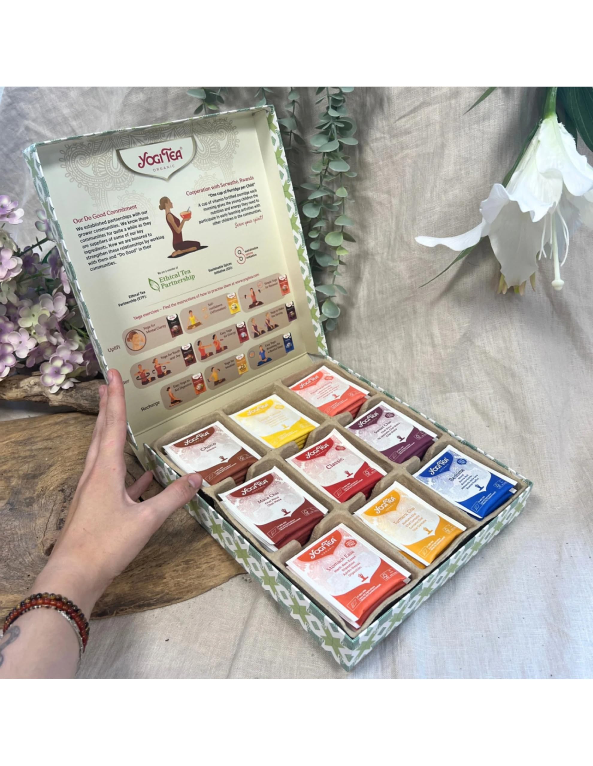 YOGI TEA - Yoga Selection Box Organic Herbal Tea Multipack with 45 Tea Bags 4