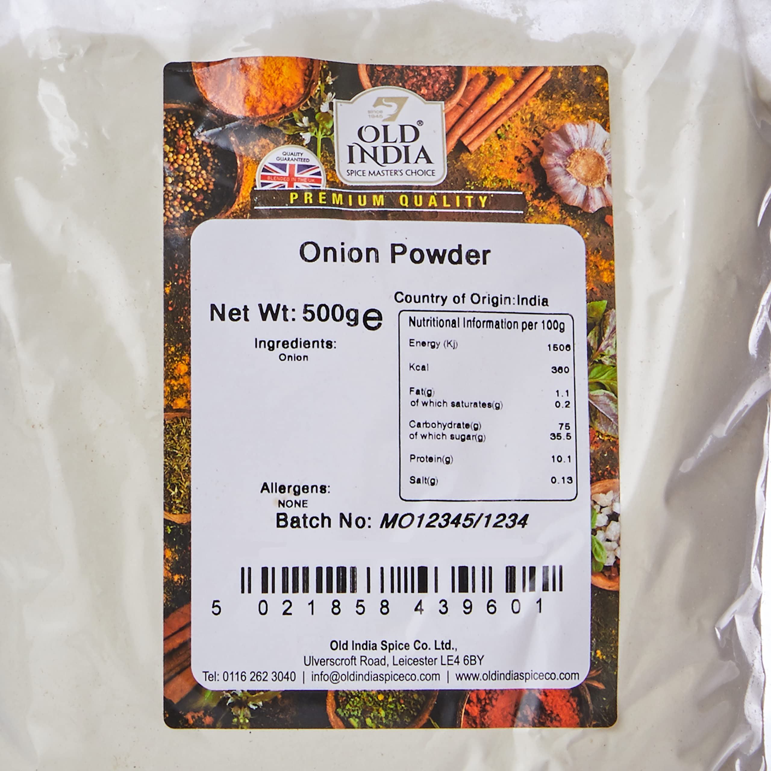 Old India Onion Powder - 100% Natural & Additive Free | 500g Pack 2